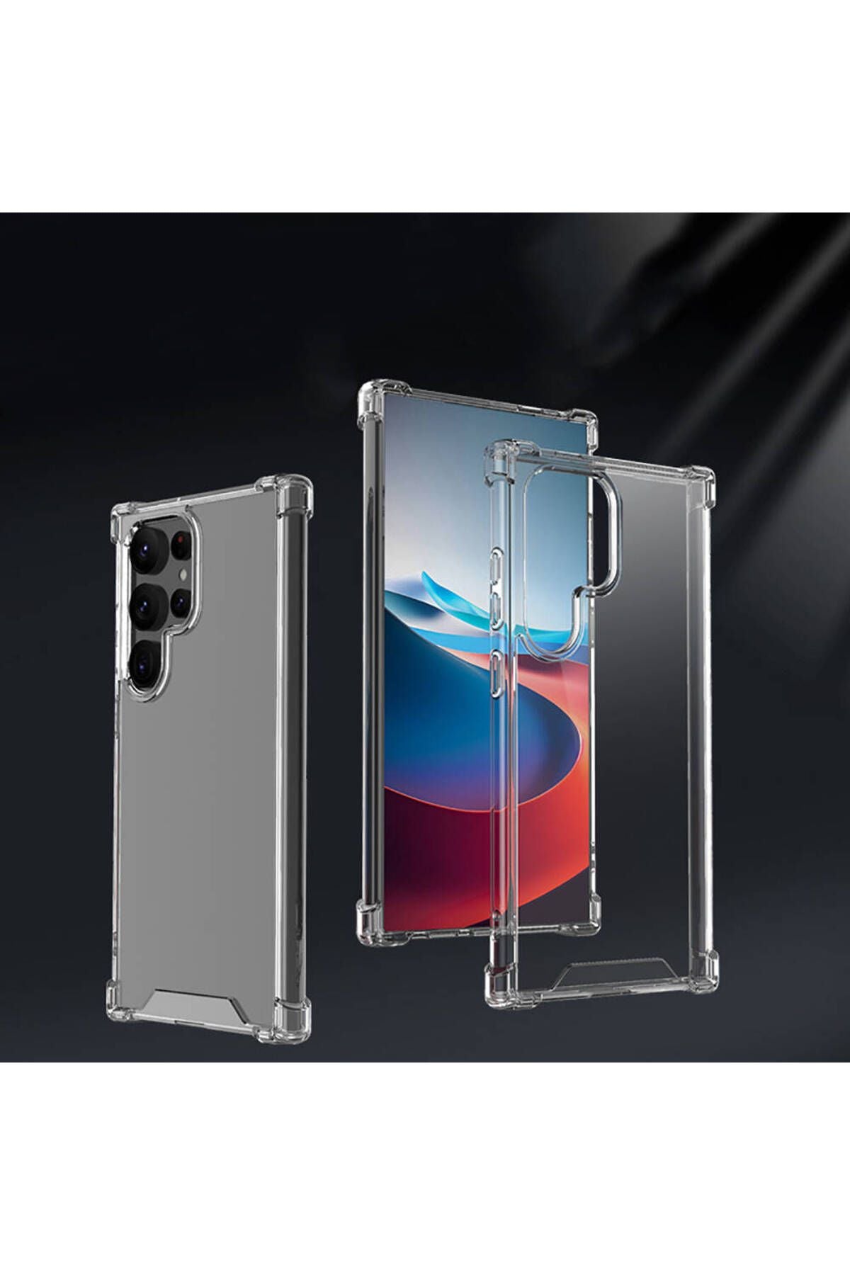 Galaxy S24 Ultra Kılıf Zore Nitro Anti Shock Silikon - Renksiz