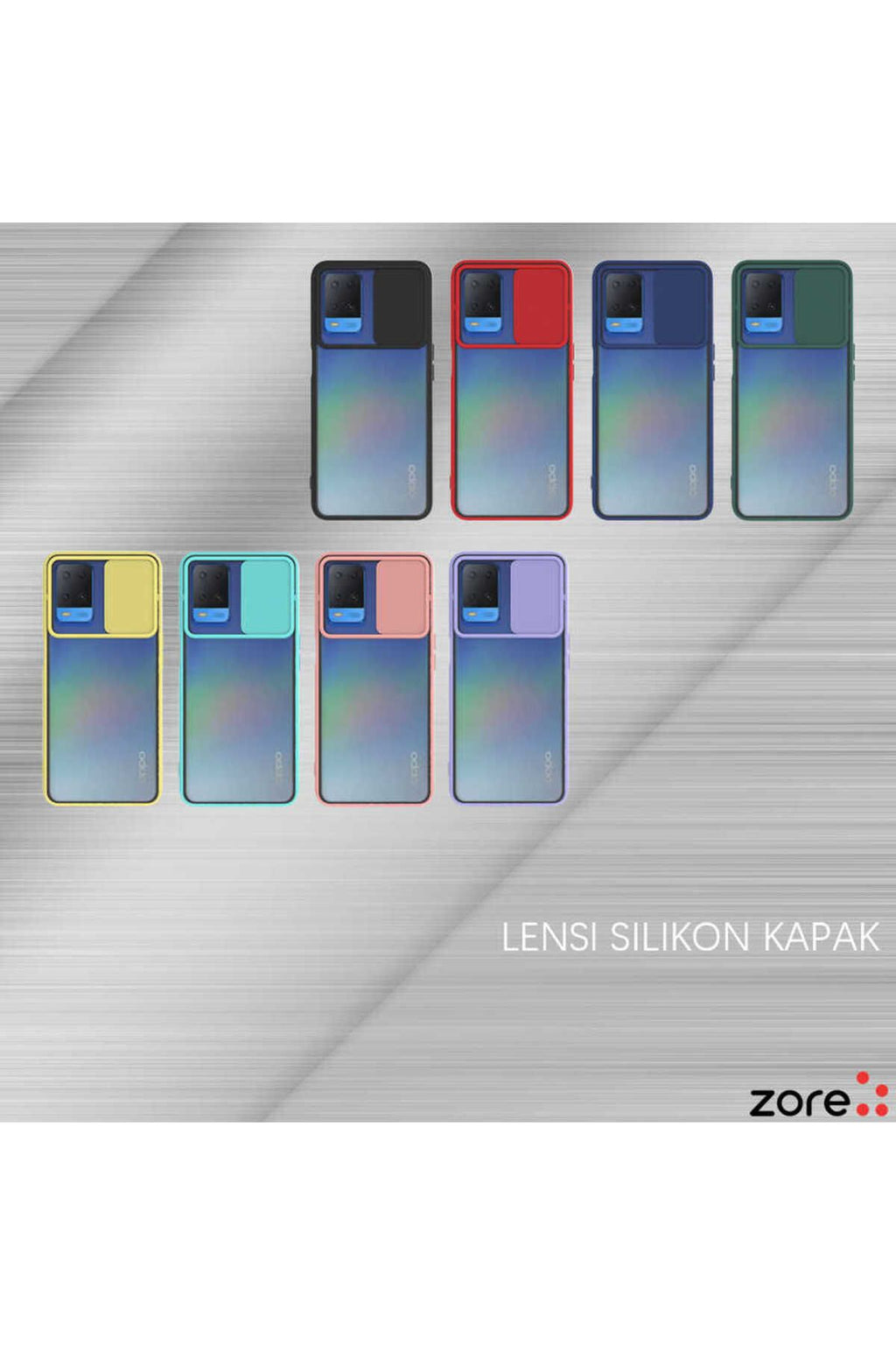 A54 4G Kılıf SVL Lensi Kapak - Kırmızı