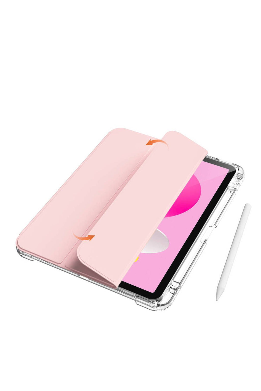 iPad 10.9 2022 (10.Nesil) Kılıf Magnetik Ayrılabilen Airbagli Zore Sliding Tablet Kılıfı - Lavende