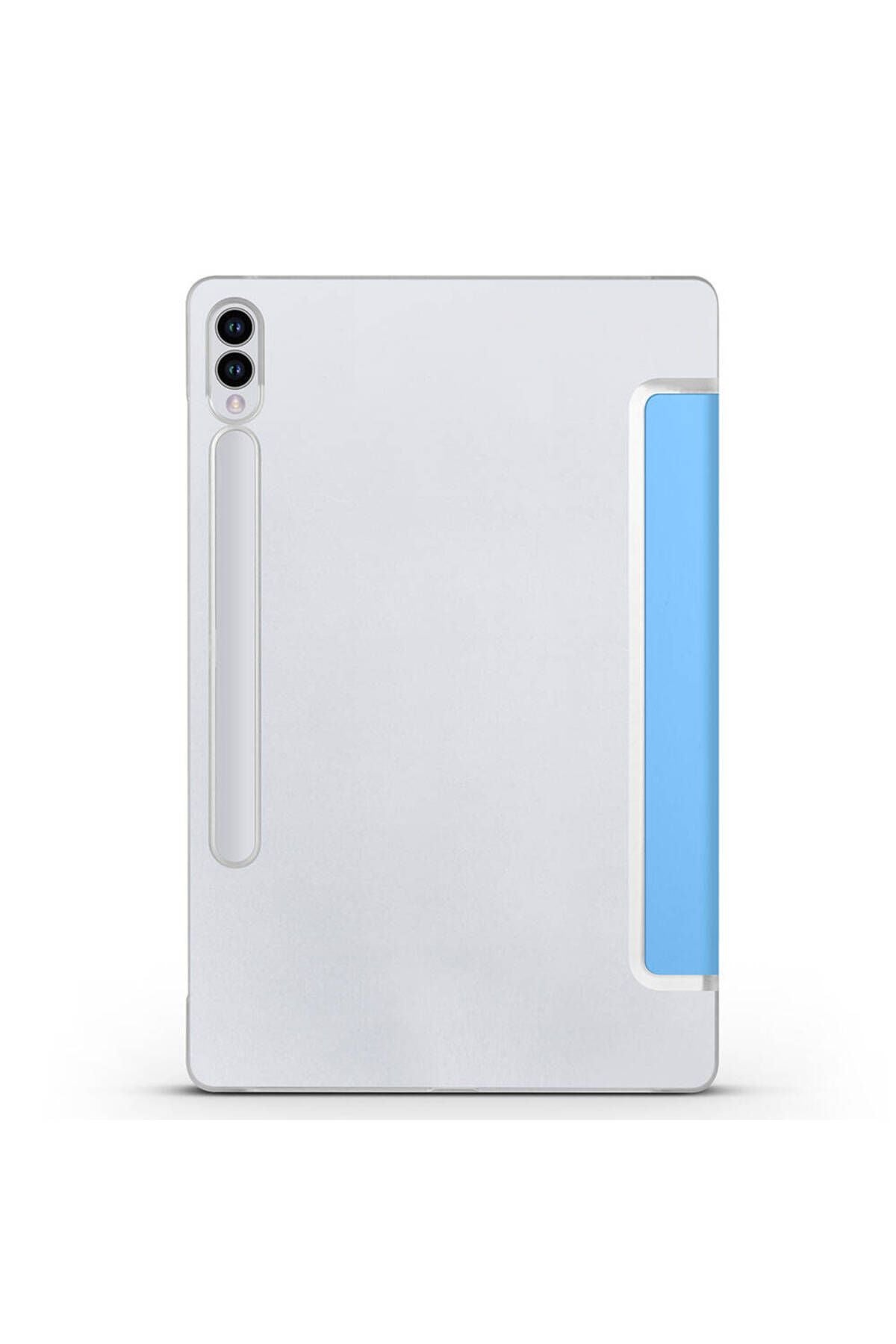 Galaxy Tab S9 FE Plus Uyumlu Zore Smart Cover Standlı 1-1 Kılıf-Gold