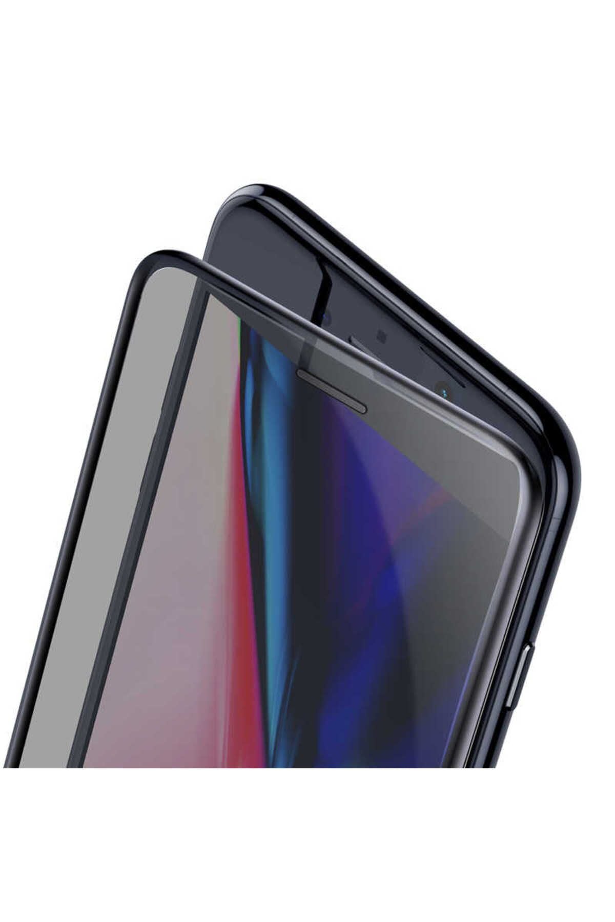 iPhone SE 2022 Uyumlu Zore Anti-Dust Privacy Temperli Ekran Koruyucu