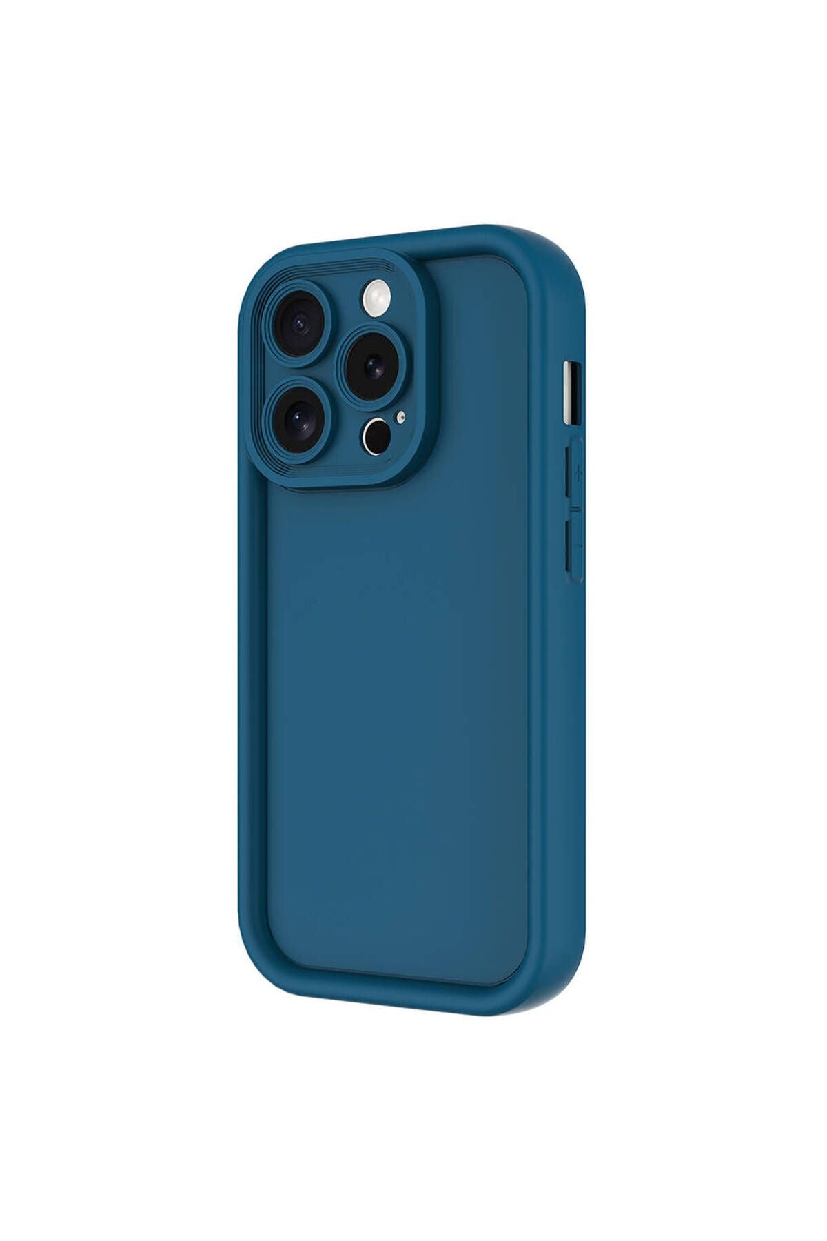 iPhone 15 Pro Uyumlu GKM Kılıf Kamera Korumalı Zore Ananas Kapak-Koyu Yeşil