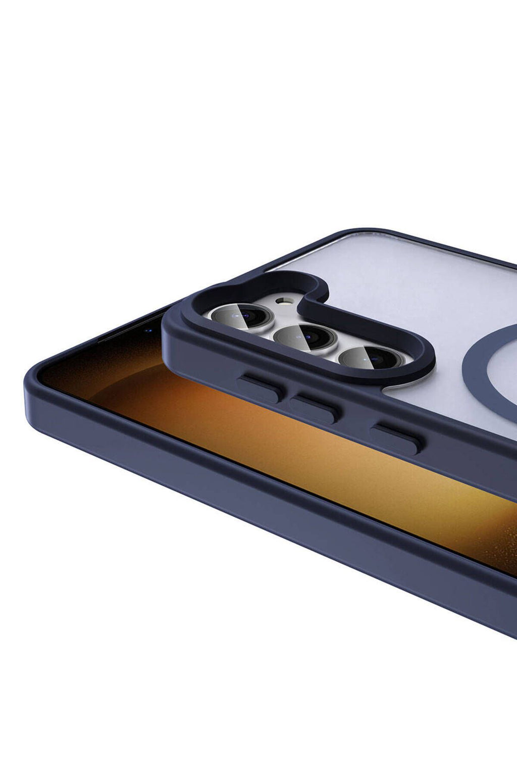 Galaxy S23 Kılıf Magsafe Şarj Özellikli Mat Arka Yüzey Zore Sio Kapak-Siyah