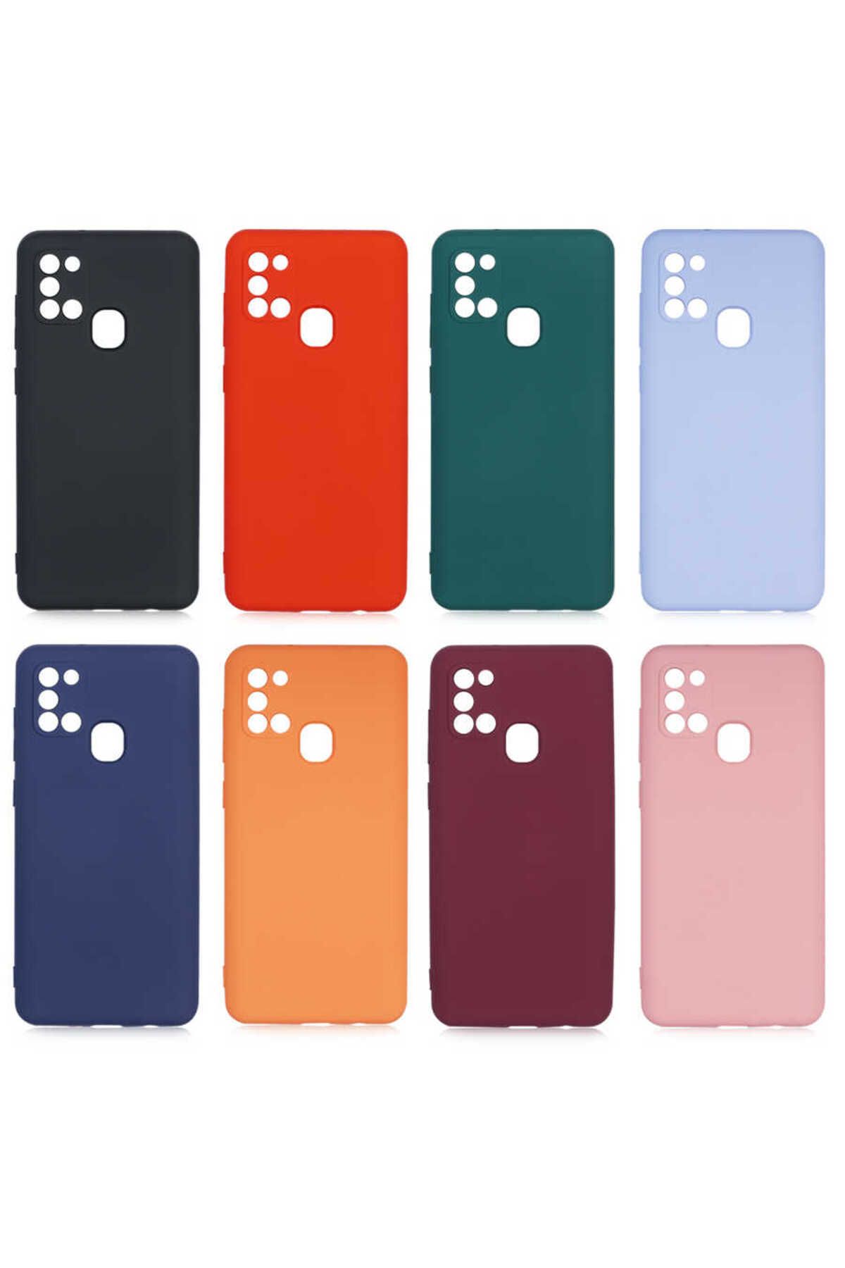 Galaxy A21S Kılıf Zore Mara Lansman Kapak - Turuncu