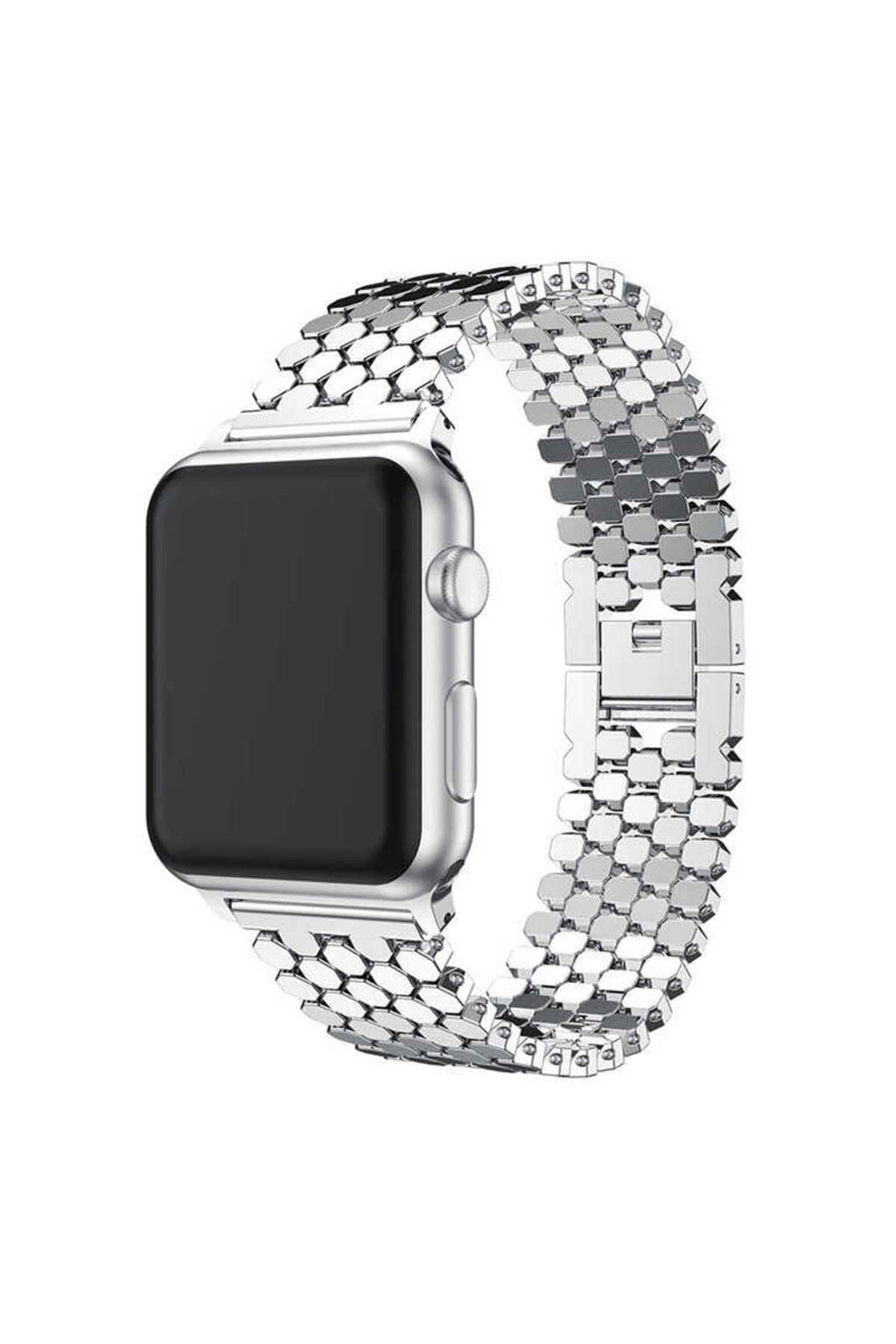 Watch Ultra 49mm Kordon Uyumlu KRD-30 Metal Strap Kayış CLO- Rose Gold