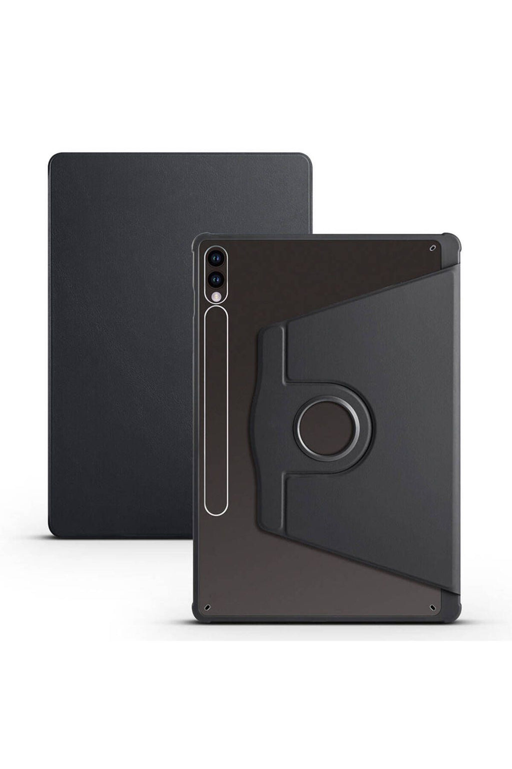 Galaxy Tab S10 Plus Uyumlu Kılıf Termik Kalem Bölmeli Dönebilen Standlı Kılıf - Lavendery Gray