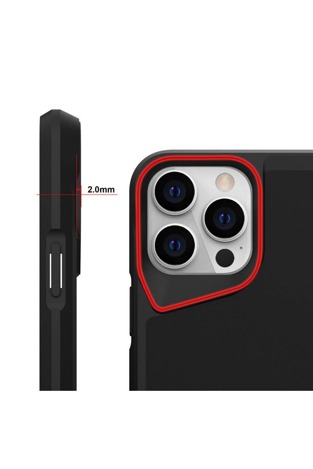 iPhone 15 Pro Uyumlu Zore AiHTTg Kenarlı T-Max Mat Standlı Kılıf-Gri