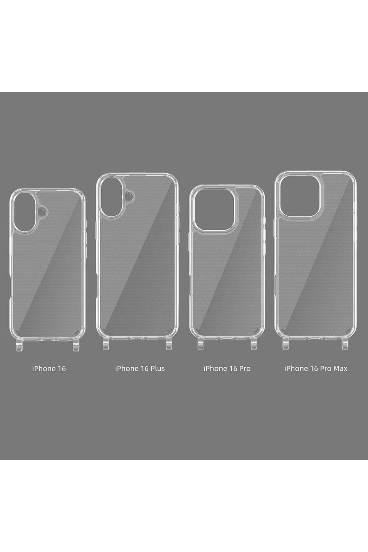 iPhone 16 Plus Uyumlu Kılıf Zore X-Rop Kapak-Şeffaf