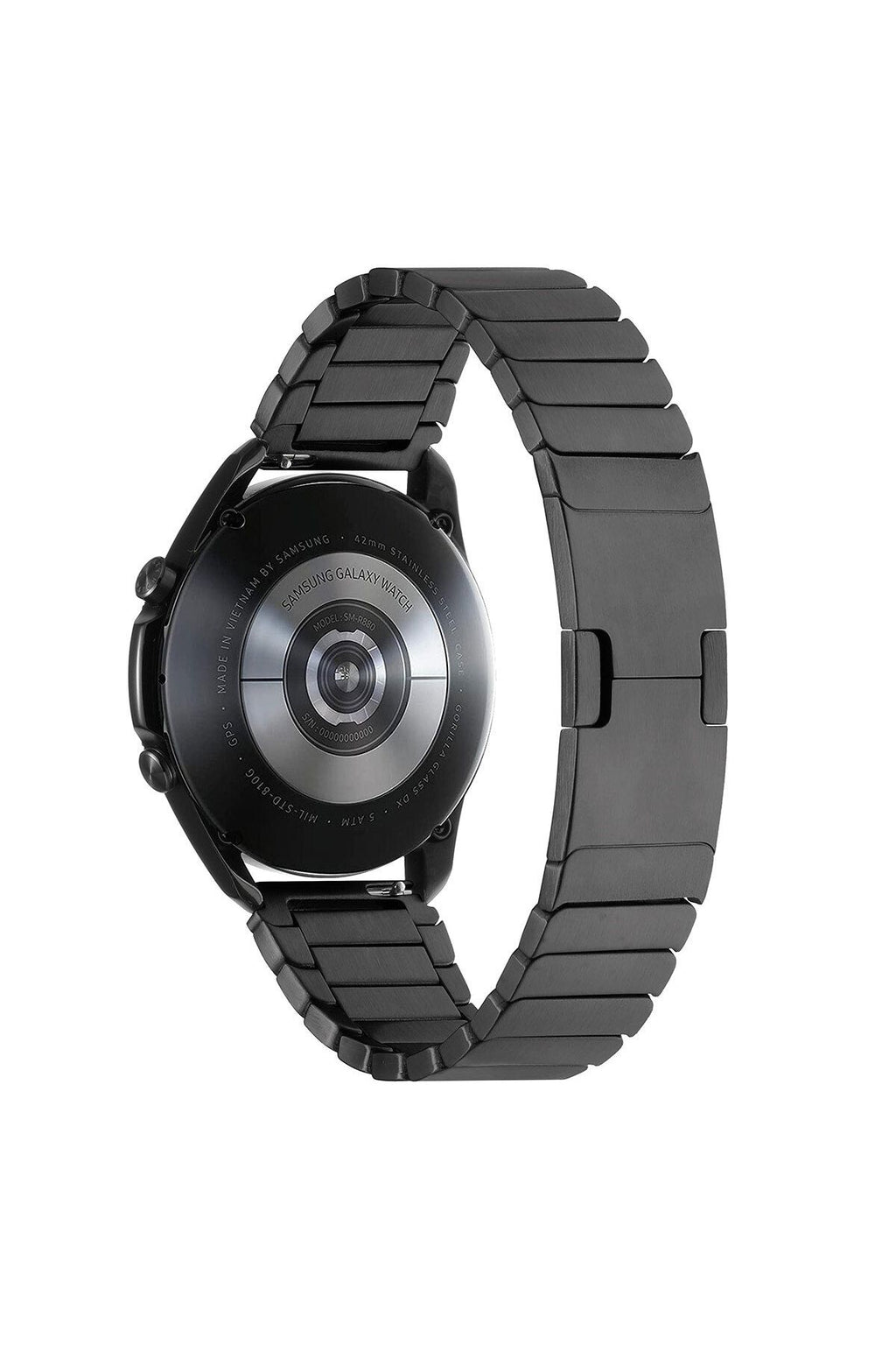 Galaxy Watch 46mm Uyumlu KRD-82 22mm Metal Zore Kordon-Gri