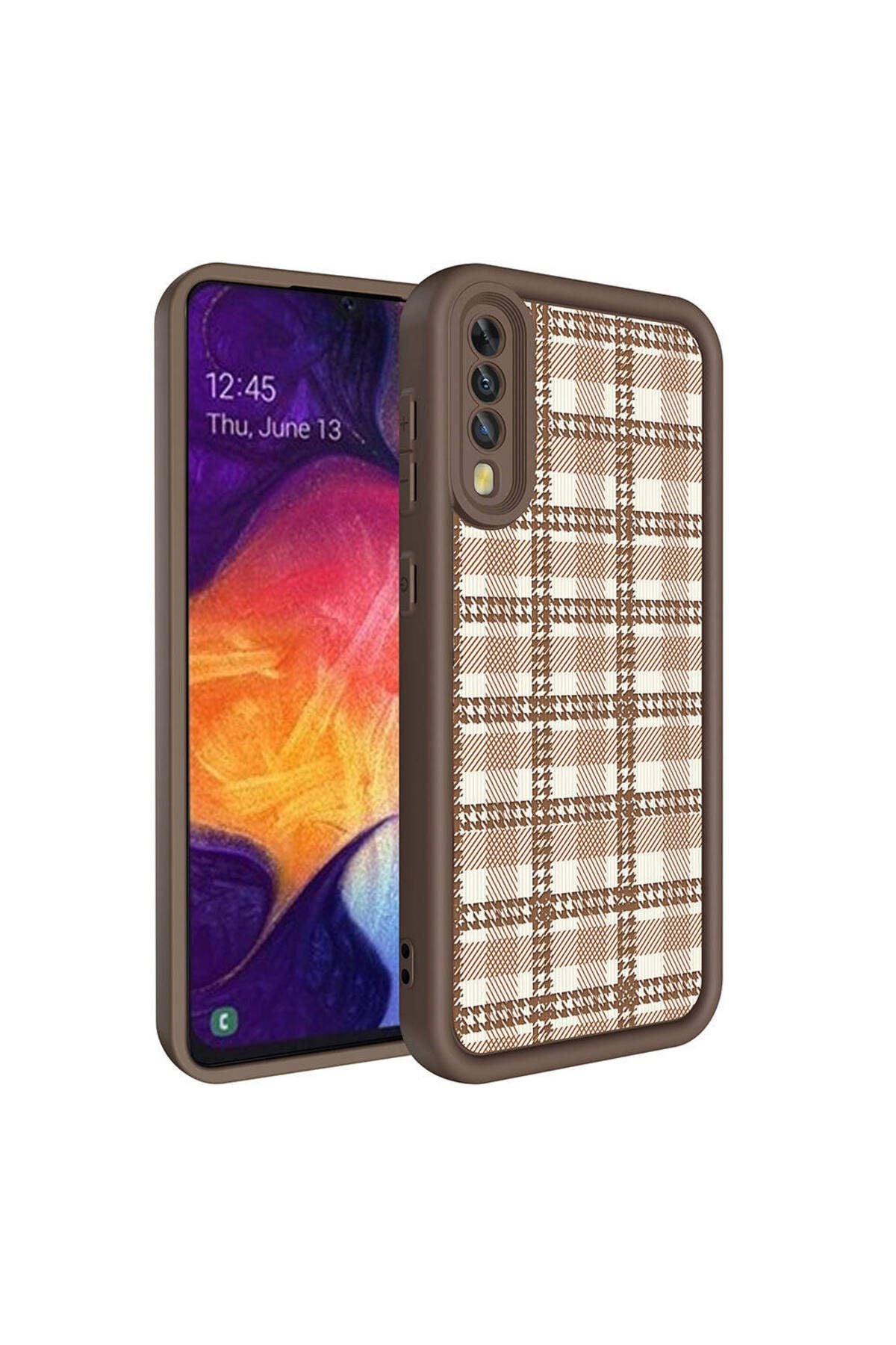 Galaxy A50 Kılıf Kamera Korumalı Baskılı Arka Yüzey Zore Klas Kapak - Siyah