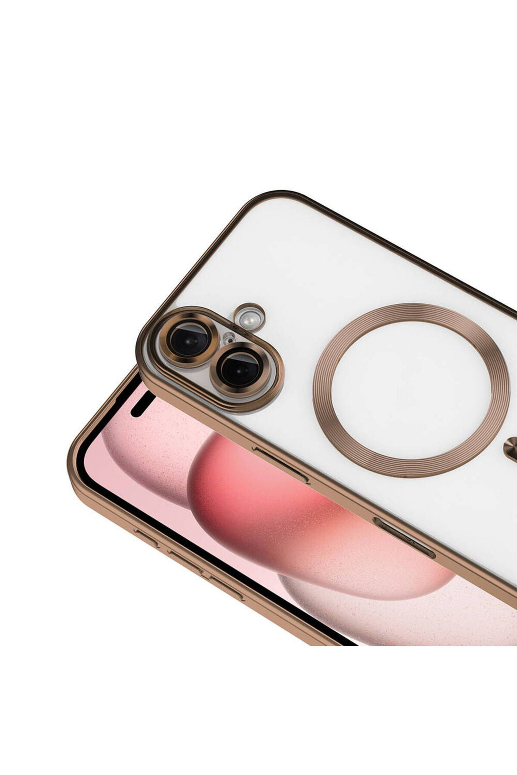 iPhone 16 Uyumlu Kılıf Kamera Korumalı Magsafe Wireless Şarj Özellikli Demre Kapak - Sierra Mavi