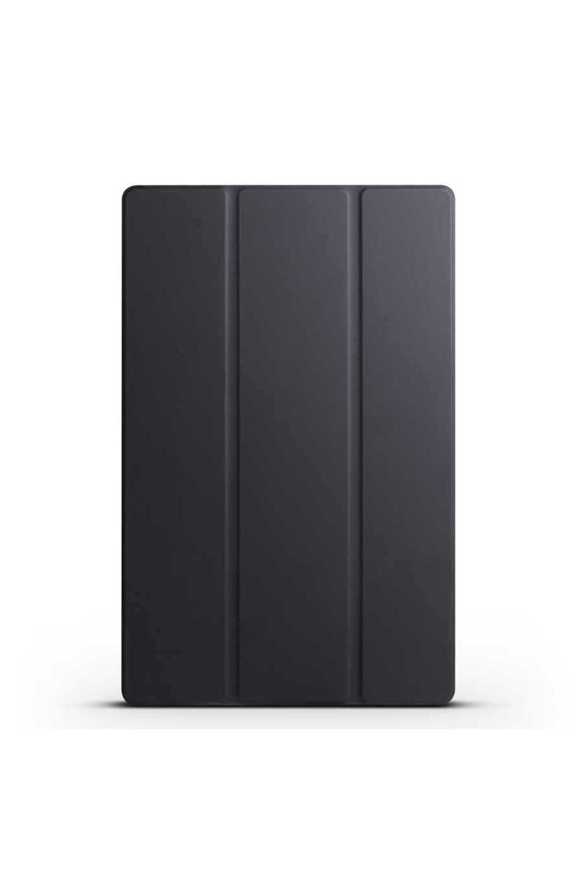 Galaxy Tab S8 Ultra SM-X900  Uyumlu Zore Smart Cover Standlı 1-1 Kılıf-Siyah