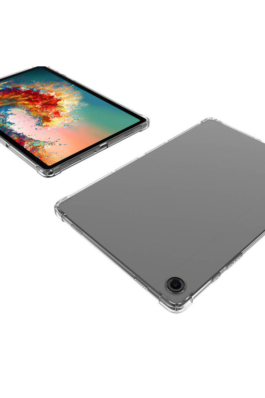 Galaxy Tab A9 Plus Kılıf  Uyumlu Zore Tablet Nitro Anti Shock Silikon Kapak-Renksiz