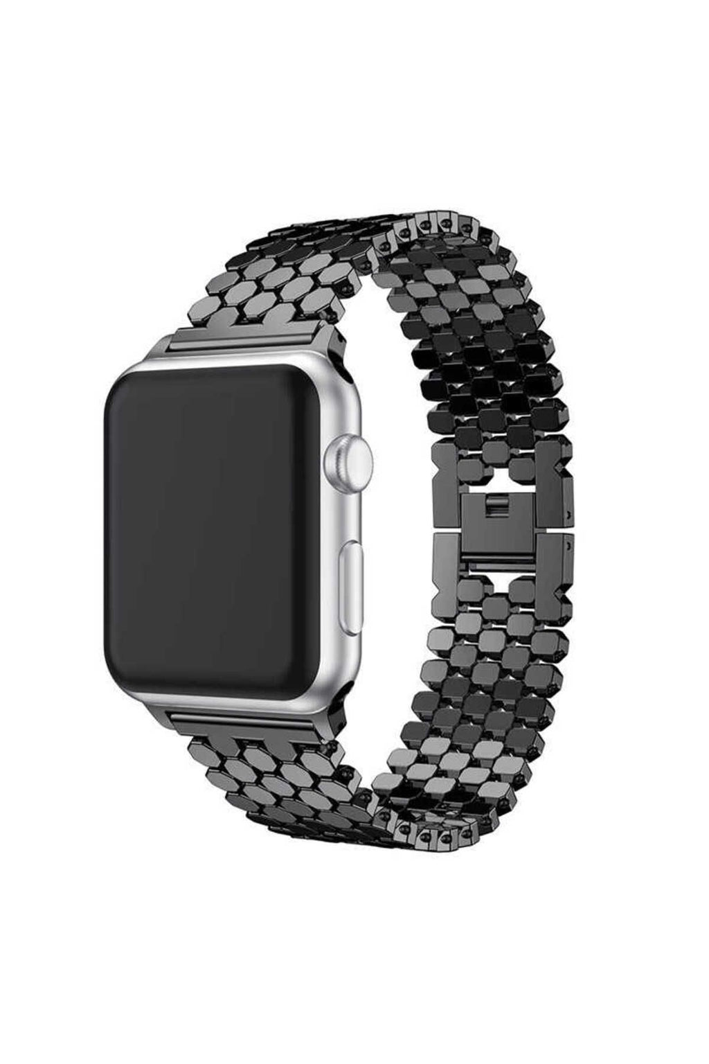 Watch Ultra 49mm Kordon Uyumlu KRD-30 Metal Strap Kayış CLO- Rose Gold