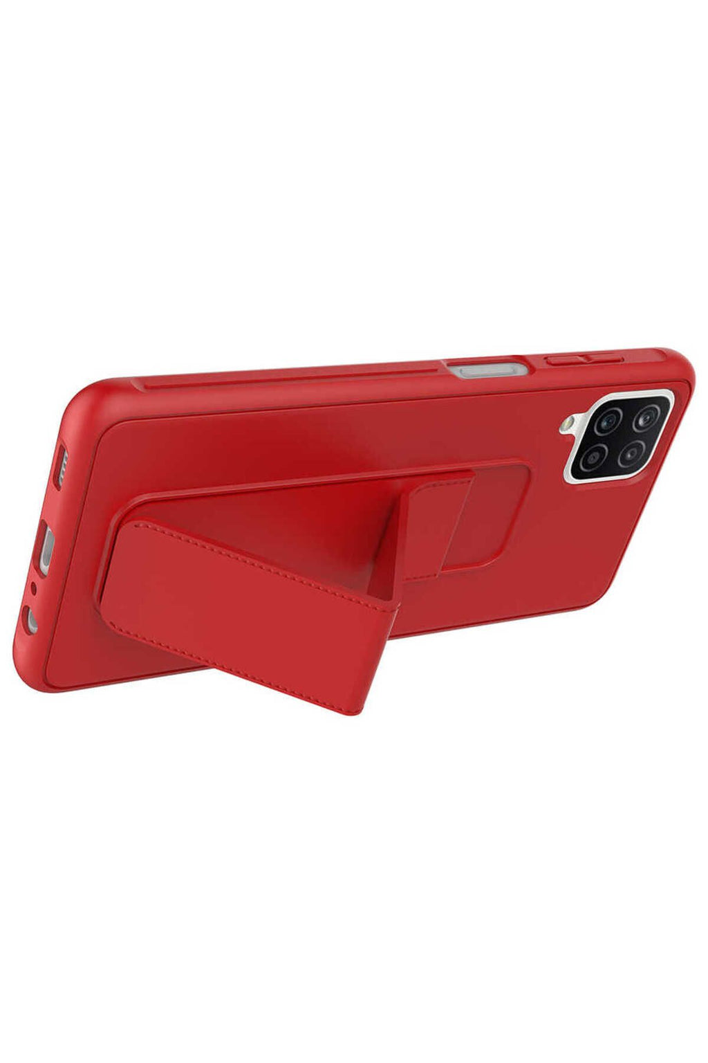 Galaxy A12 Kılıf Zore Qstand Kapak - Lacivert