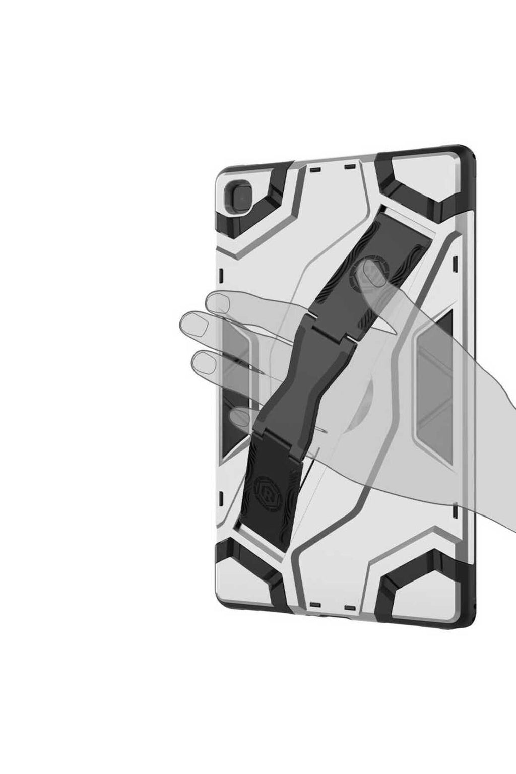 Galaxy Tab A7 10.4 T500 2020 Zore Defens Tablet Silikon - Siyah