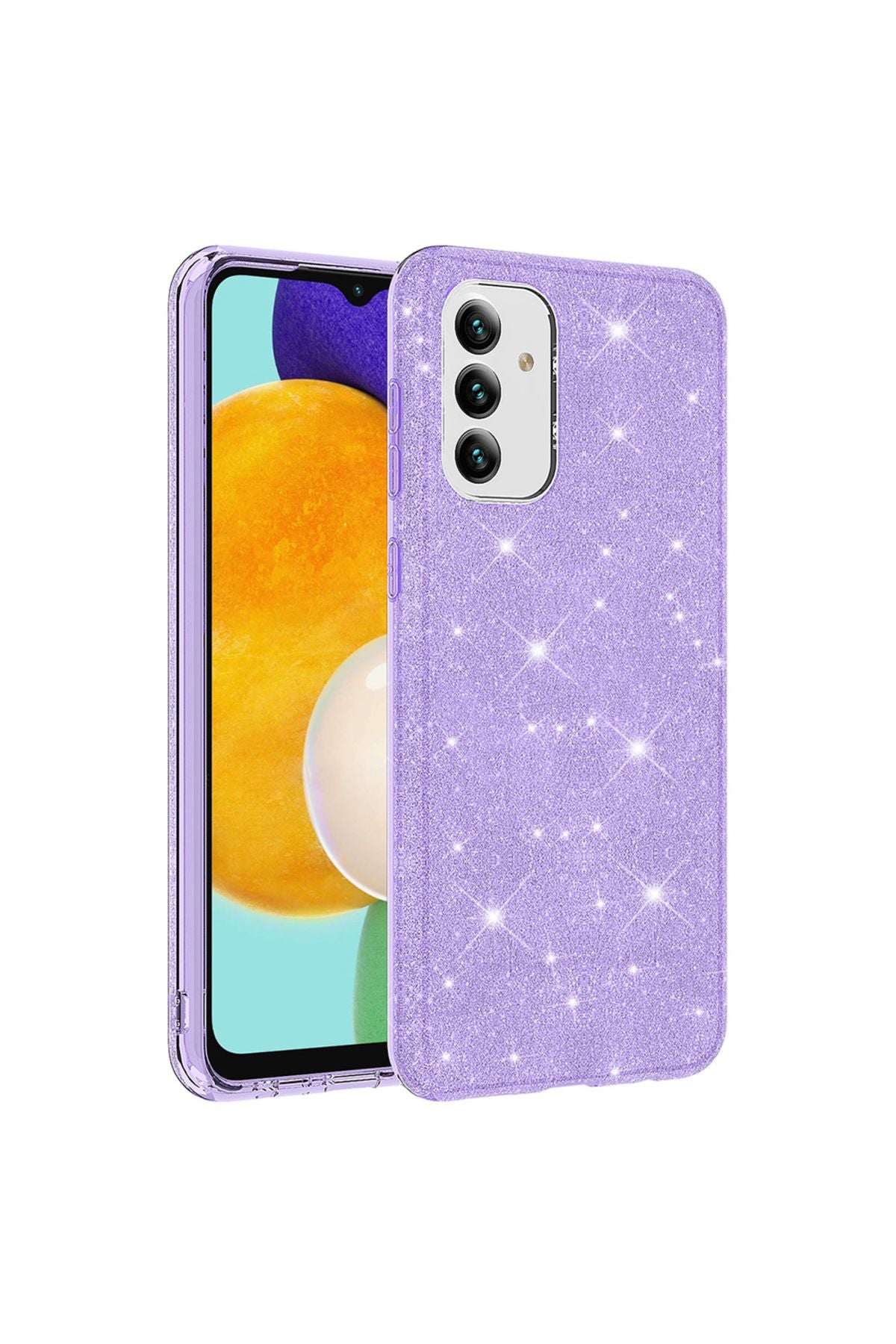 Galaxy A13 5G Kılıf Zore Shining Silikon - Mor