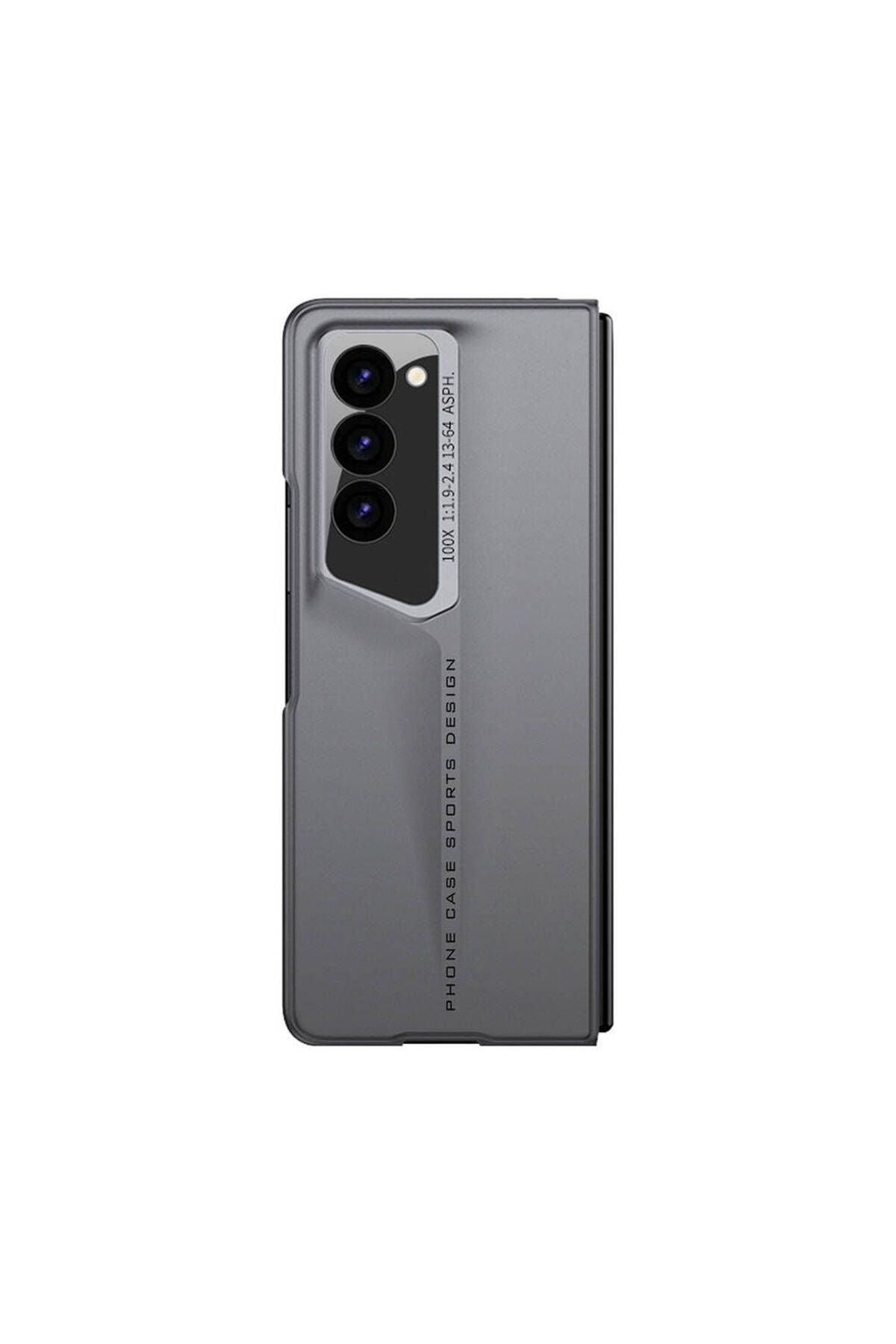 Galaxy Z Fold 6 Kılıf Ultra İnce Kamera Korumalı Sert Rubber Zore Procase Kapak-Siyah