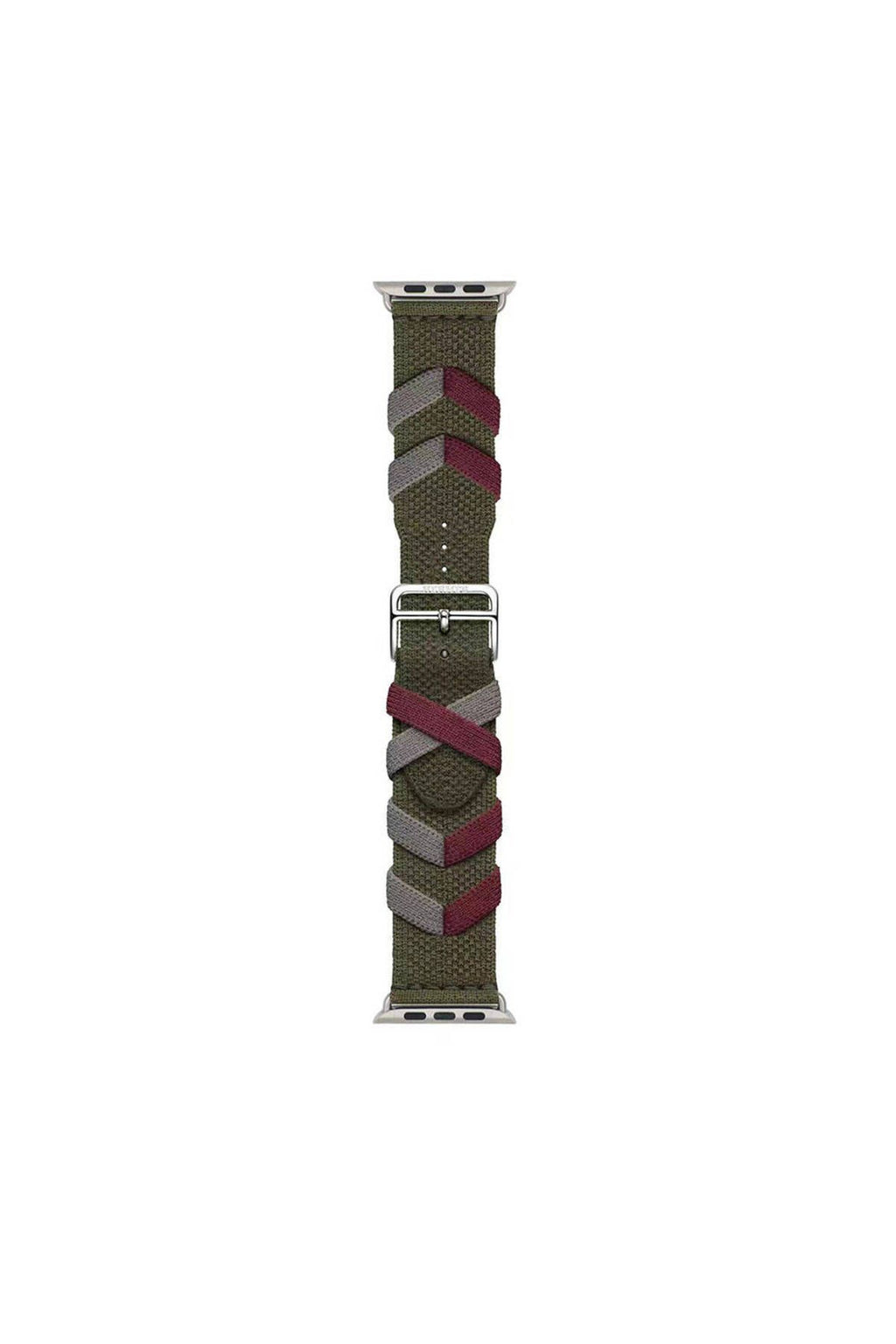 Watch 7 41mm Uyumlu CLO- KRD-97 Sarmal Örgü Tasarımlı Kordon-Lacivert