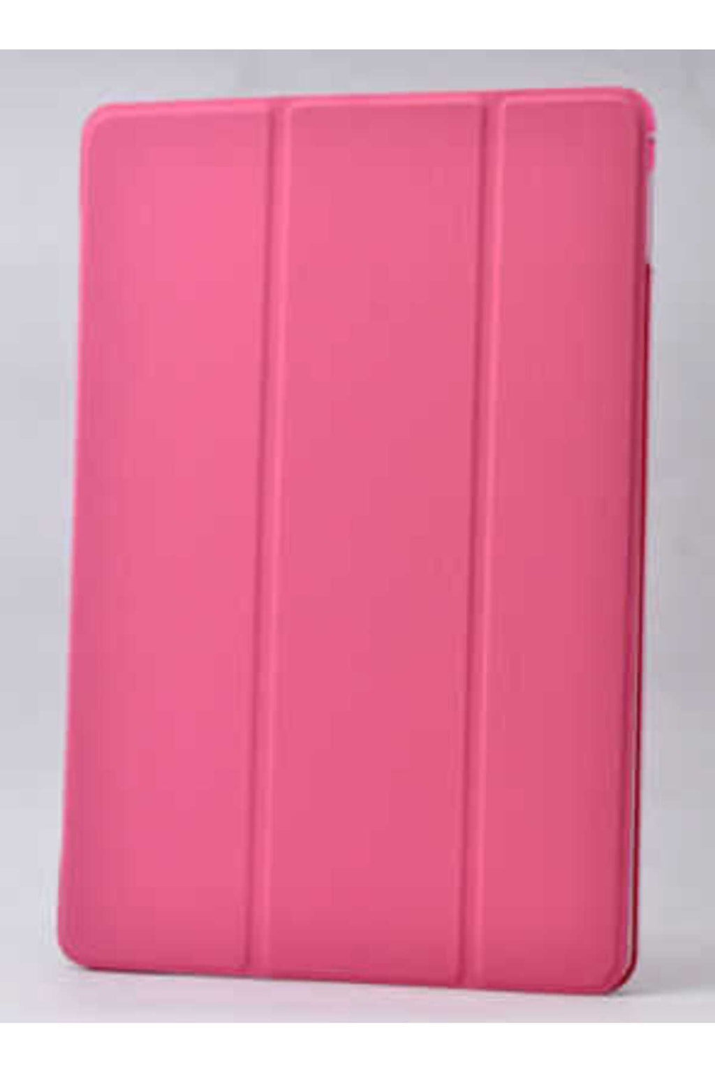 Galaxy Tab A T550 9.7  Uyumlu Zore Smart Cover Standlı 1-1 Kılıf-Pembe Koyu