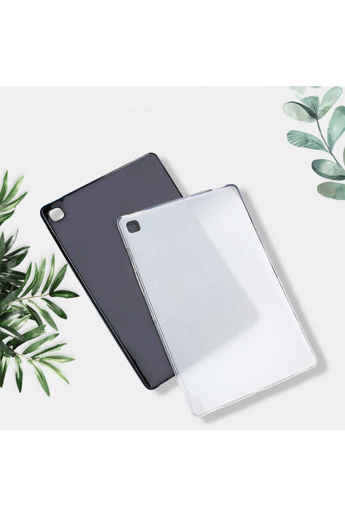 Galaxy Tab S6 Lite P610 Kılıf  Uyumlu Zore Tablet Süper Silikon Kapak-Siyah