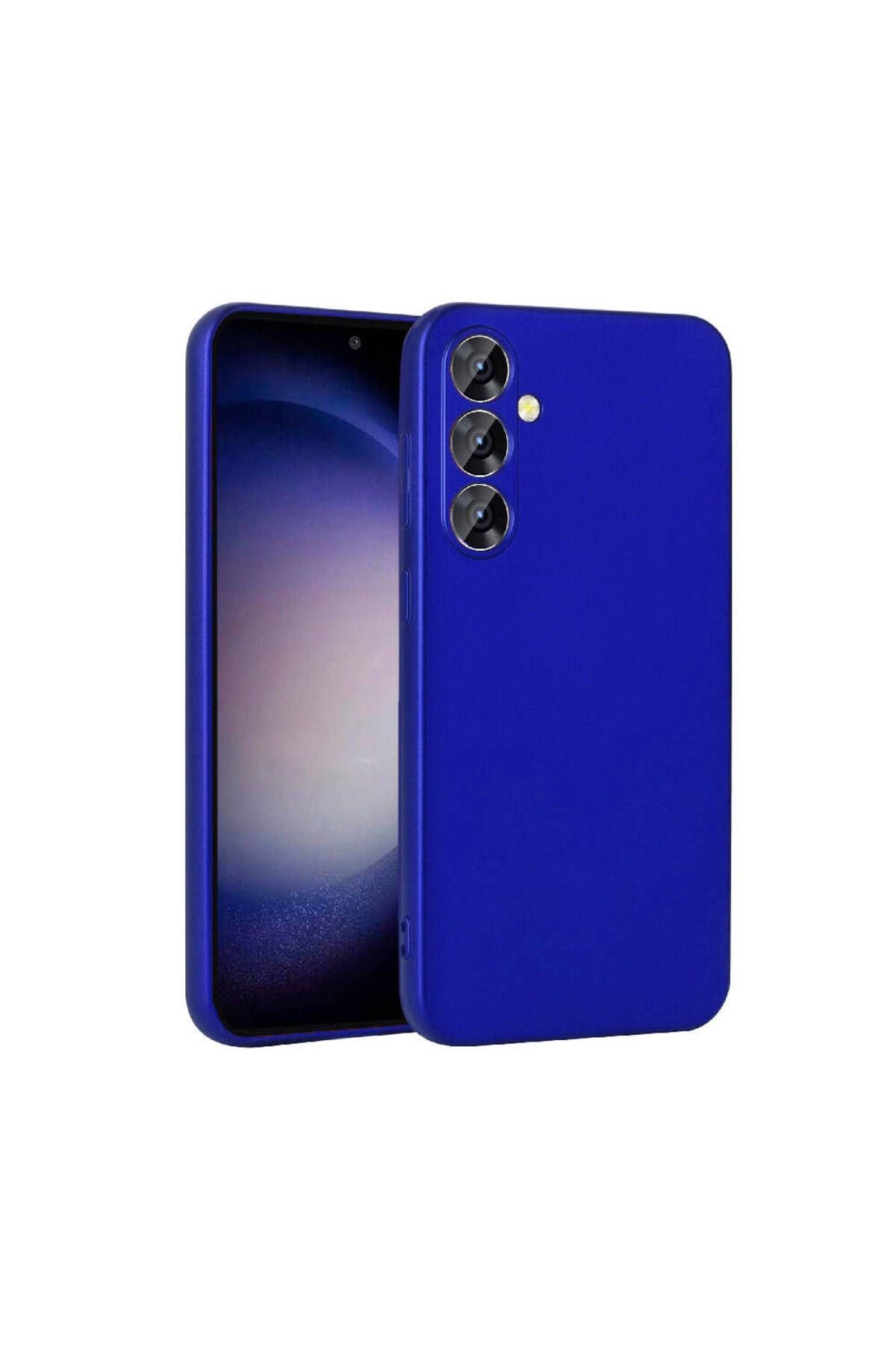 Galaxy S23 FE Kılıf Zore Premier Silikon Kapak - Saks Mavi