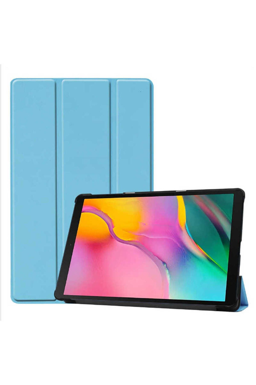 Galaxy Tab A 8.0 (2019) T290  Uyumlu Zore Smart Cover Standlı 1-1 Kılıf-Mavi