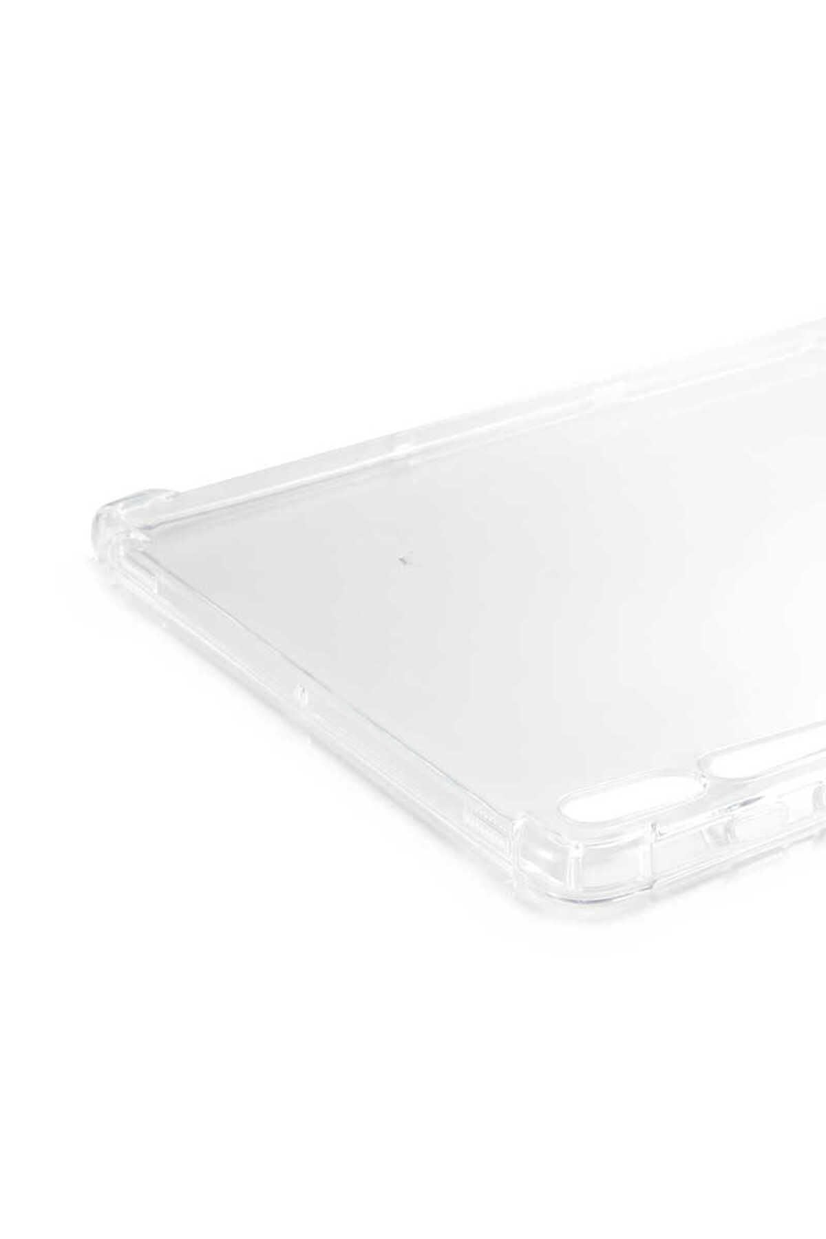 Galaxy Tab S7 Plus T970 Kılıf  Uyumlu Zore Tablet Nitro Anti Shock Silikon Kapak-Renksiz