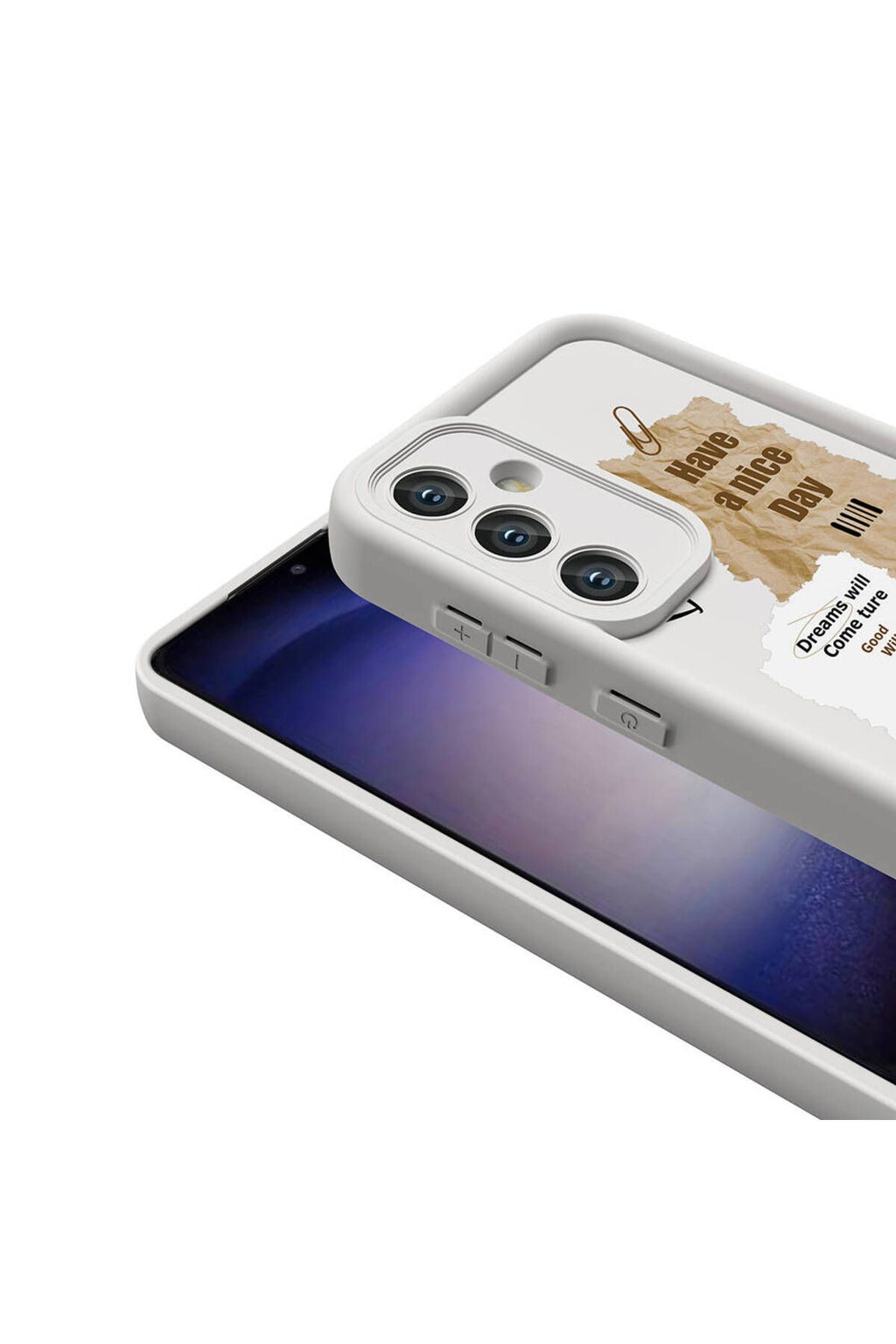 Galaxy A35 Kılıf Kamera Korumalı Baskılı Arka Yüzey Zore Klas Kapak - Siyah