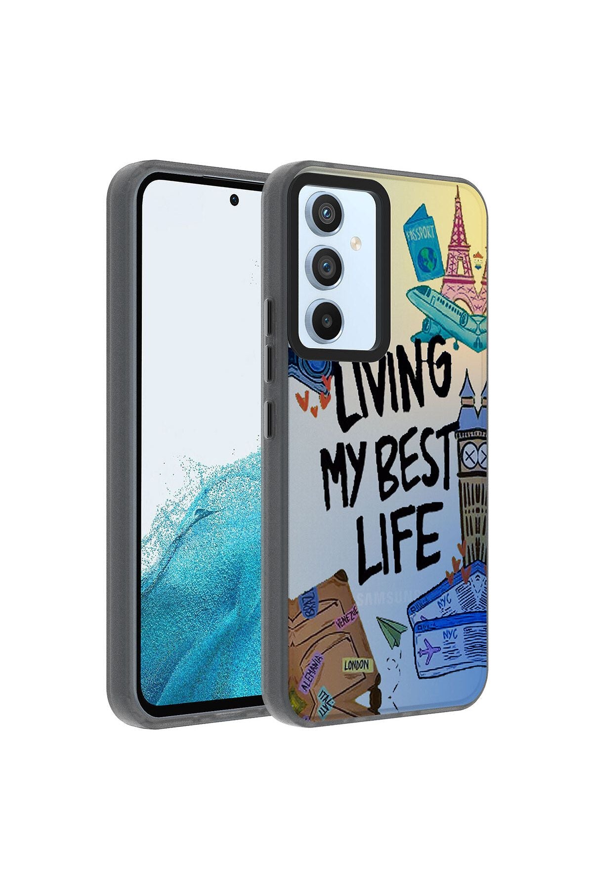 Galaxy A54 Kılıf Desenli Zore Dragon Sert Kapak - Have