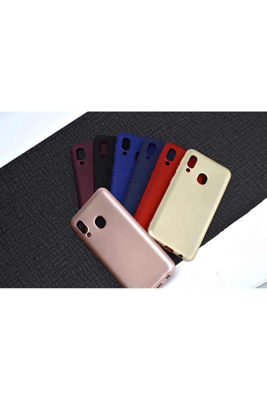 Galaxy A40 Kılıf Zore Premier Silikon Kapak - Mor