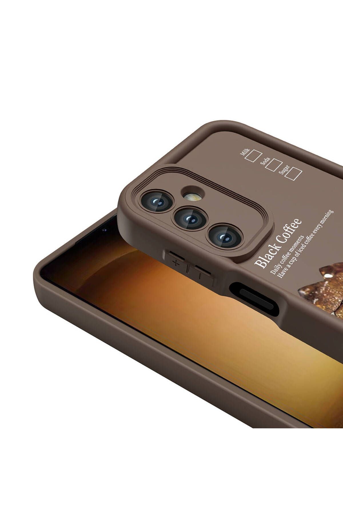 Galaxy A05S Kılıf Kamera Korumalı Baskılı Arka Yüzey Zore Klas Kapak - Beyaz