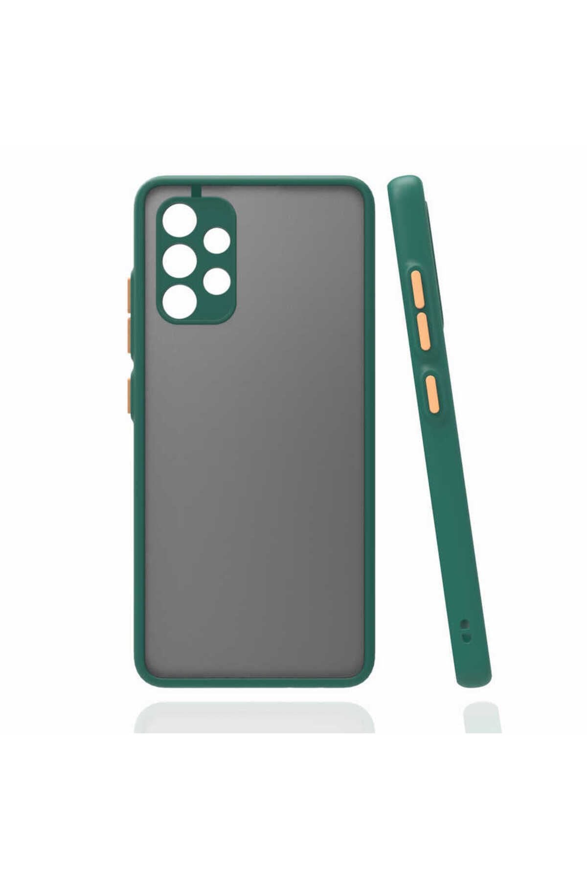 Galaxy A32 4G Kılıf Zore Hux Kapak - Koyu Yeşil
