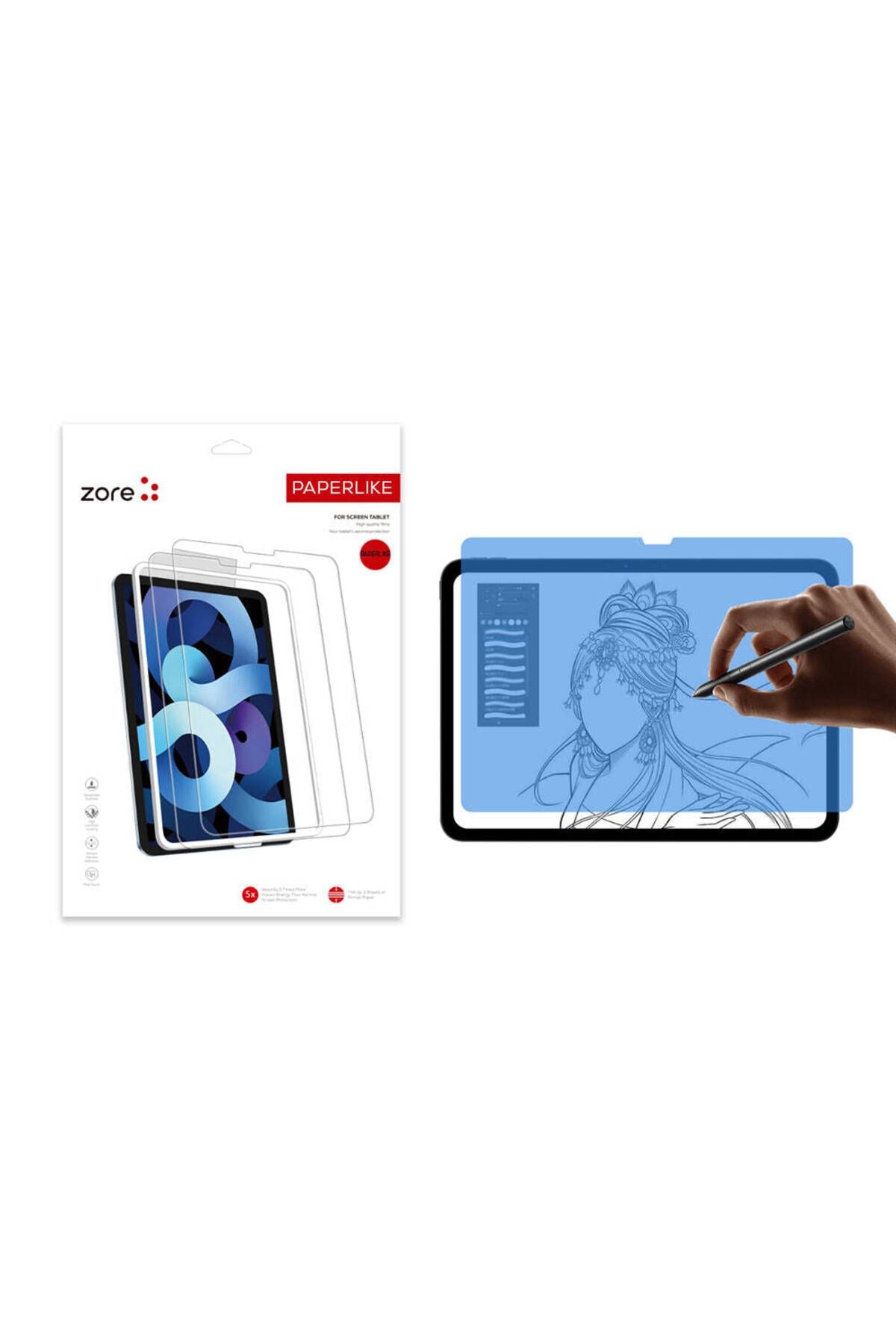 iPad Pro 13 2024 Zore Paper-Like Ekran Koruyucu