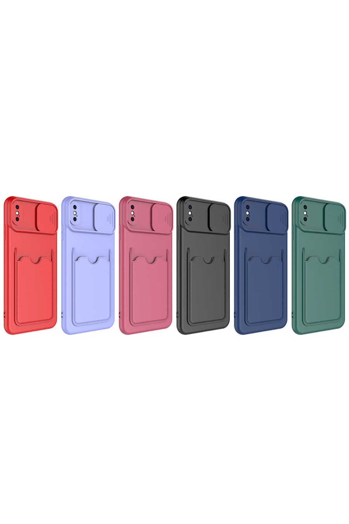 iPhone X Kılıf Zore Kartix Kapak - Lacivert