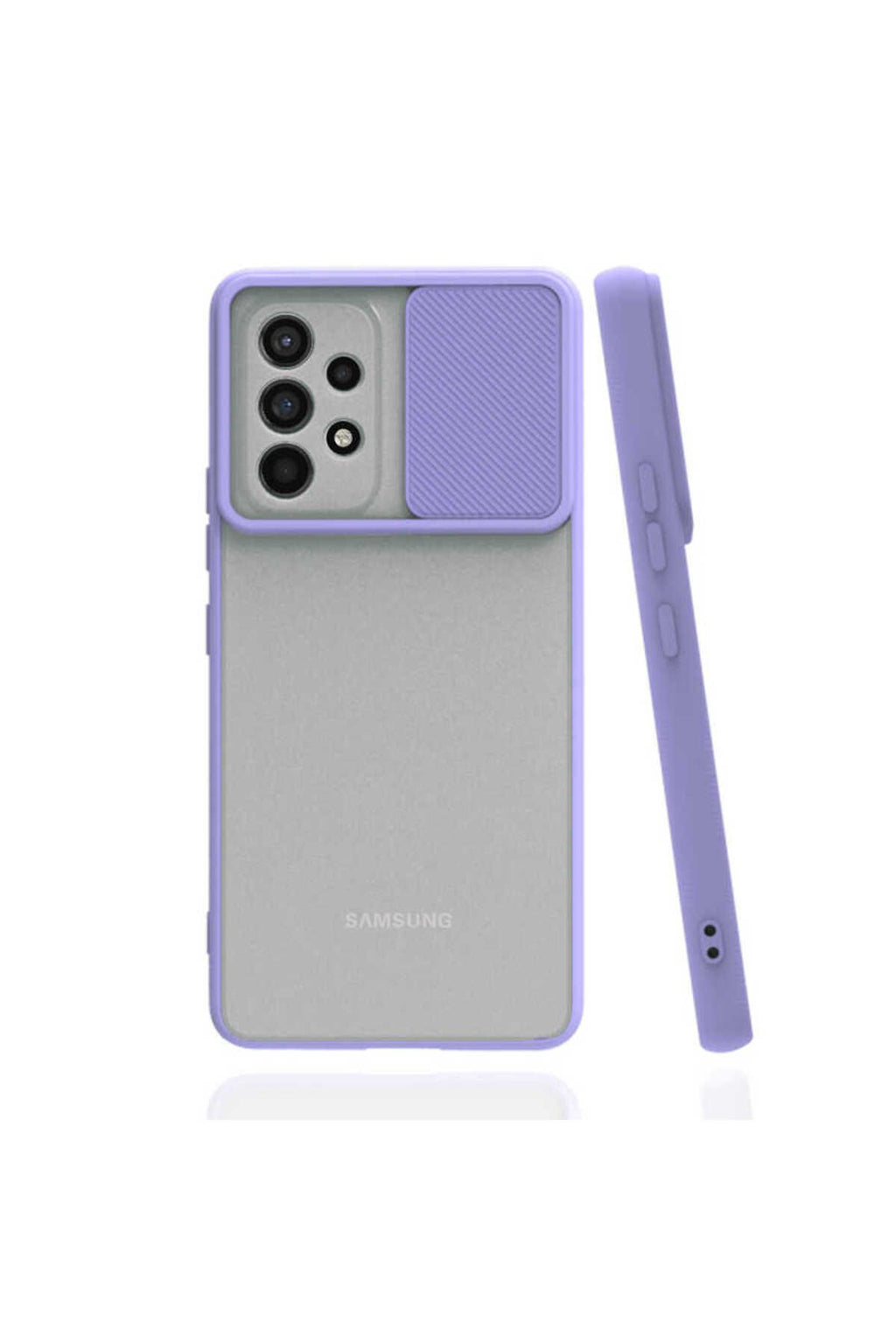 Galaxy A23 Kılıf Zore Lensi Kapak - Lila