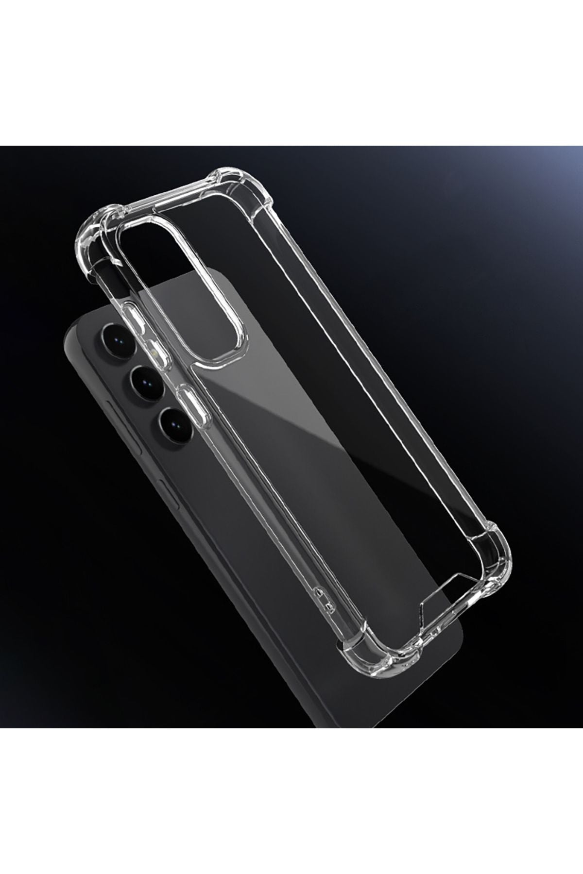 Galaxy S24 FE Uyumlu Kılıf Zore Nitro Anti Shock Silikon-Şeffaf