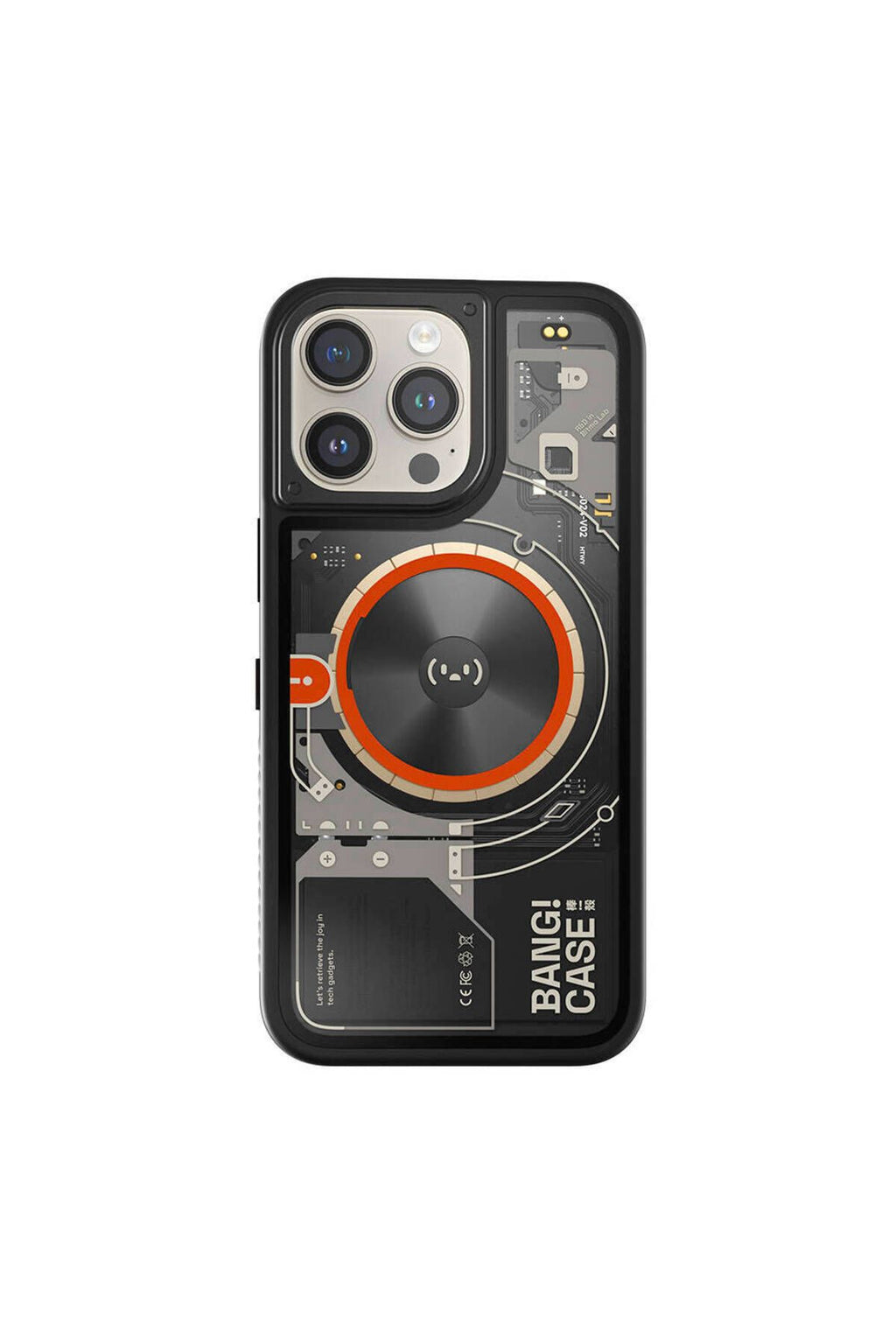 iPhone 15 Pro Max Kılıf Özelleştirilebilir 3 Fonksiyonlu Bluetooth Bağlantılı Bitmo Lab Bangcase Akı