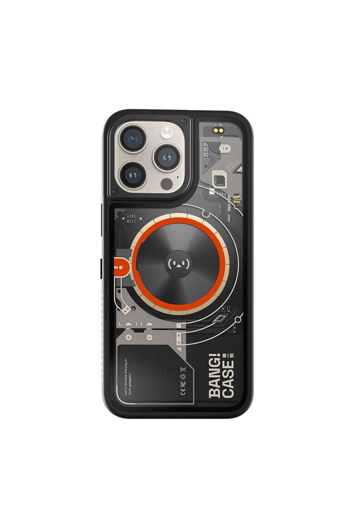 iPhone 15 Pro Max Kılıf Özelleştirilebilir 3 Fonksiyonlu Bluetooth Bağlantılı Bitmo Lab Bangcase Akı