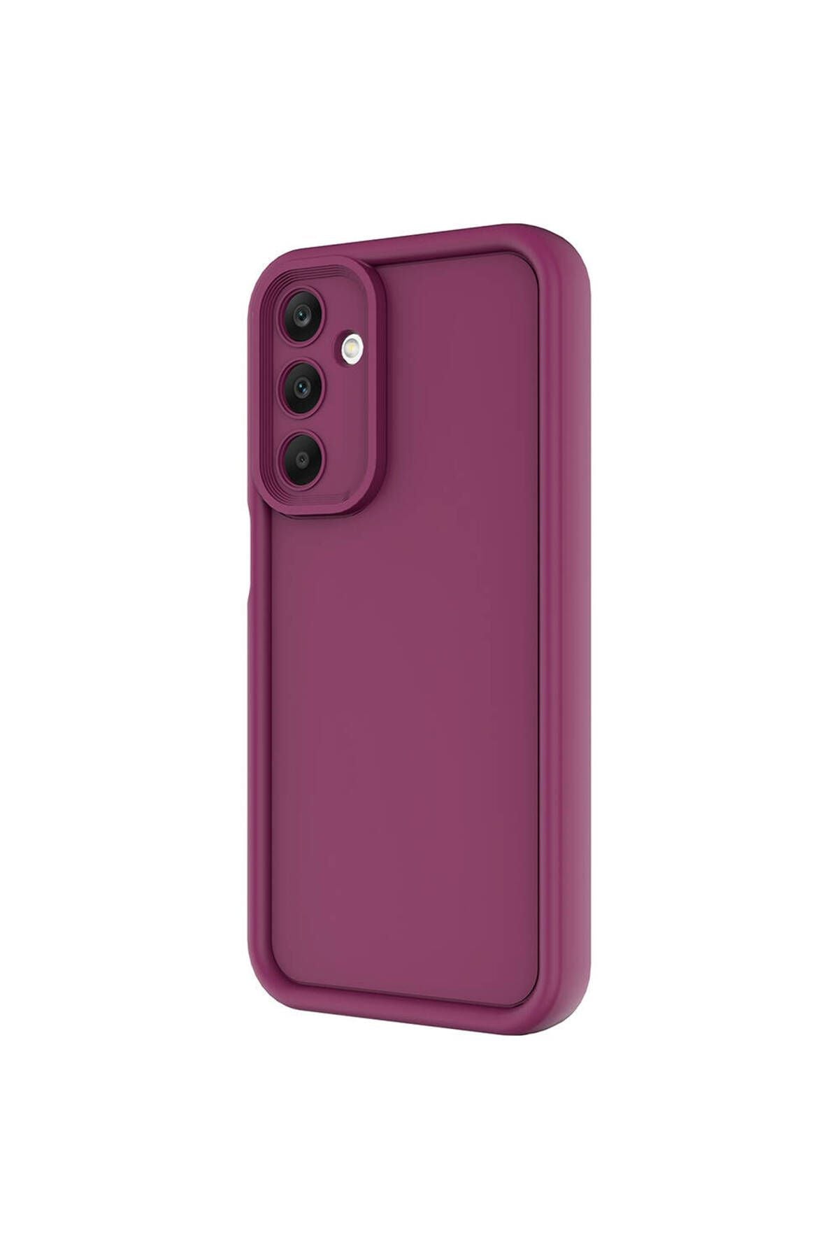 Galaxy A15 Kılıf Kamera Korumalı Zore Ananas Kapak - Pembe Koyu