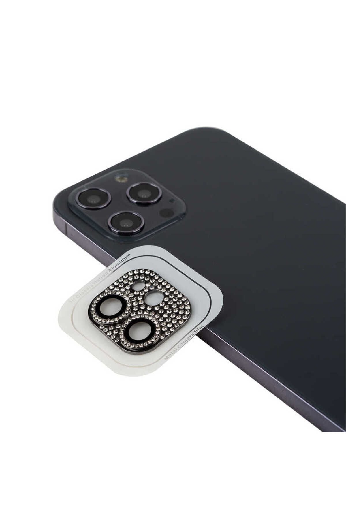 iPhone 11 Uyumlu Zore CL-08 Kamera Koruyucu-Siyah