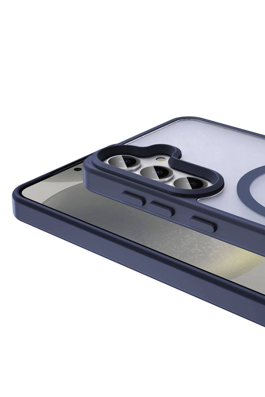 Galaxy S24 Kılıf Magsafe Şarj Özellikli Mat Arka Yüzey Zore Sio Kapak-Siyah