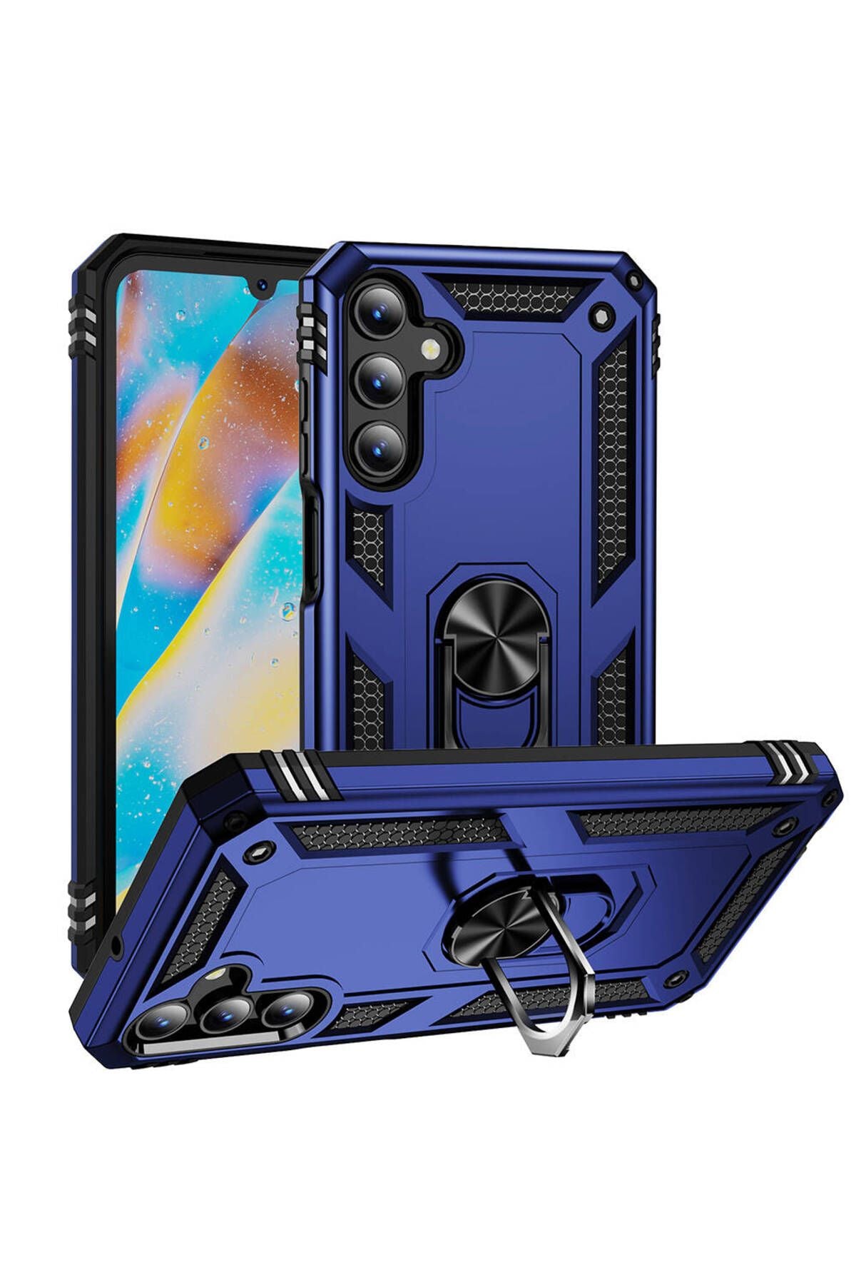 Galaxy A15 Kılıf Zore Vega Kapak - Mavi