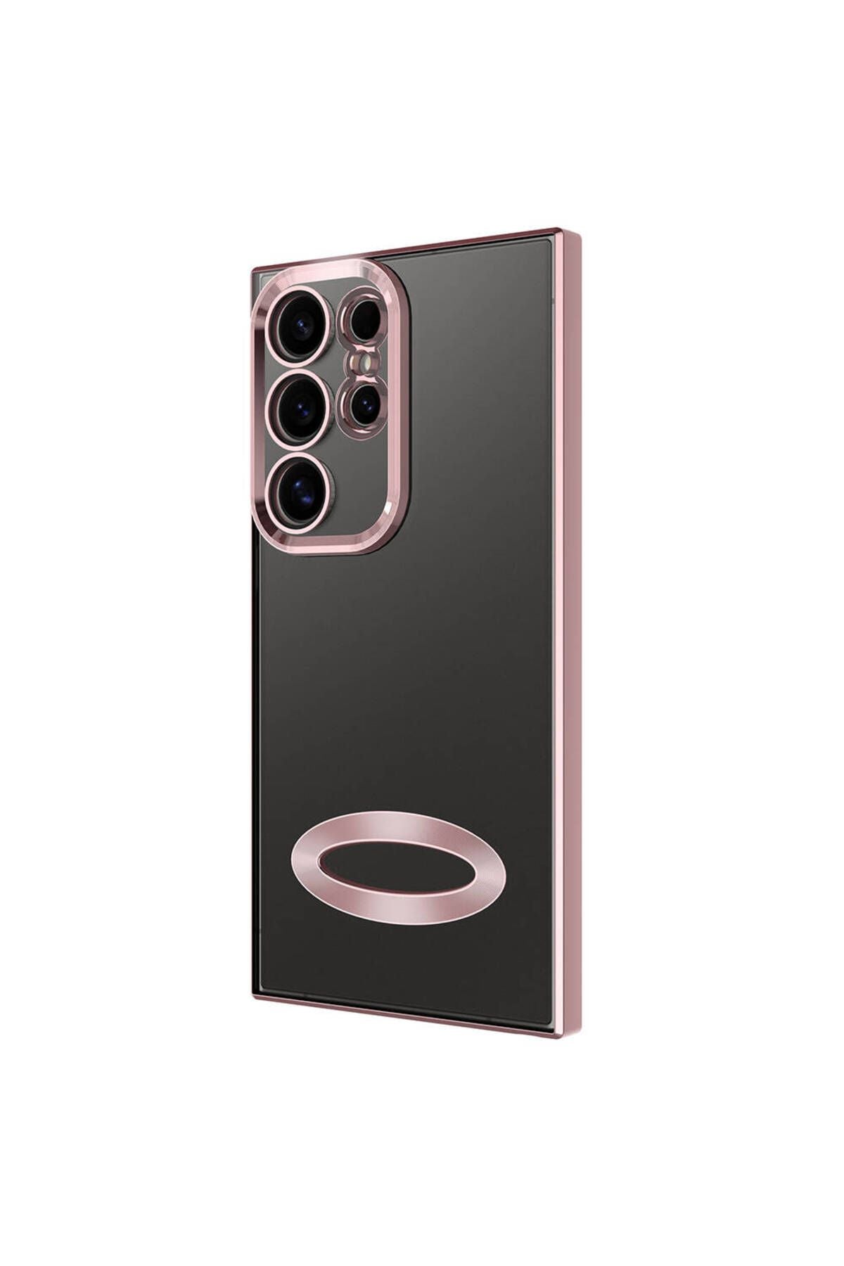 Galaxy S24 Ultra Kılıf Kamera Korumalı Logo Gösteren Zore Omega Kapak - Sierra Mavi