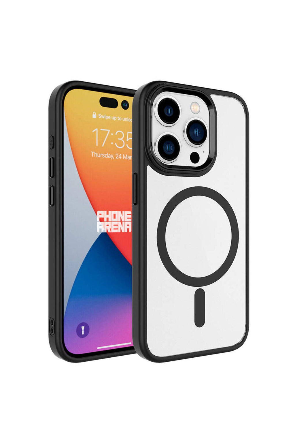 iPhone 15 Pro Max Uyumlu Wireless Şarj Özellikli Zore Krom Magsafe Silikon Kılıf-Lila