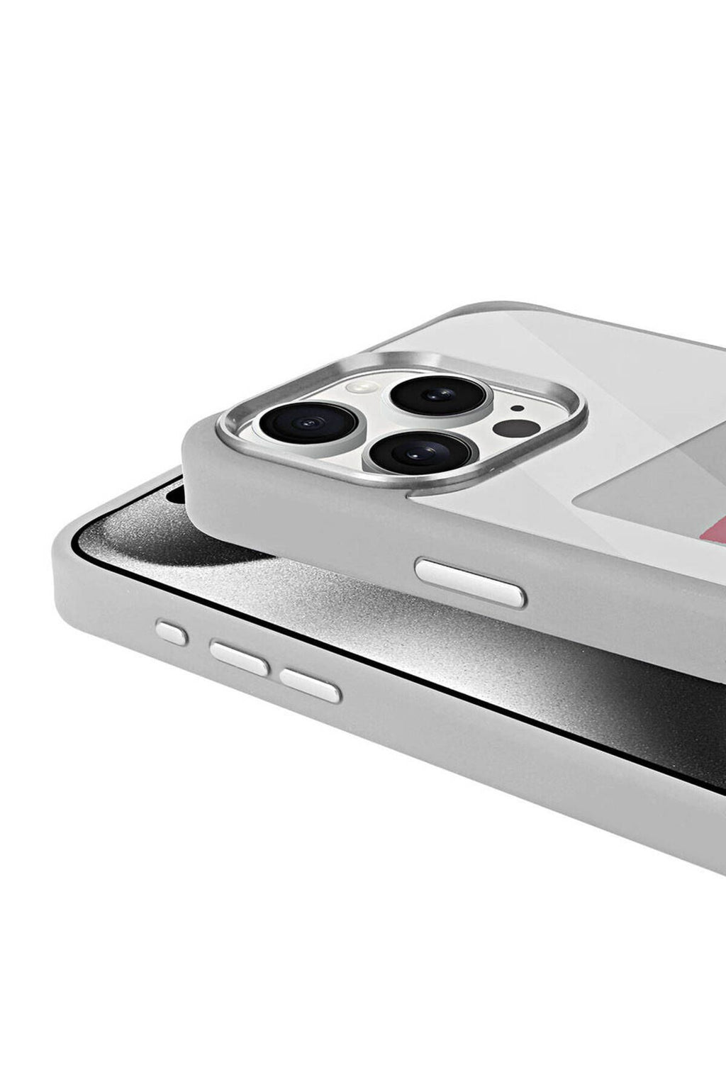 iPhone 15 Pro Kılıf Ekranı Yansıtan Zore Akıllı NFC Kapak - Gri