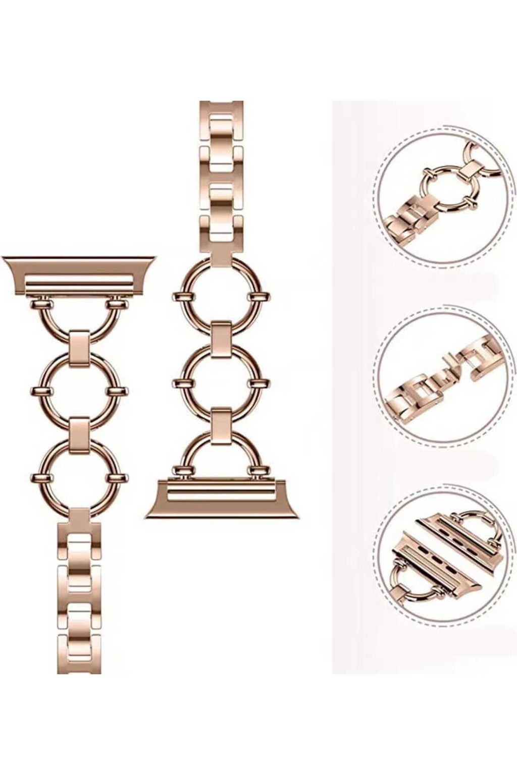 Watch 7 45mm Uyumlu KRD-56 Metal Zore Kordon-Siyah