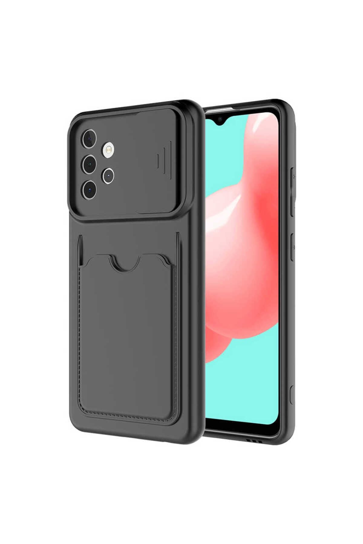 Galaxy A32 4G Kılıf Zore Kartix Kapak - Koyu Yeşil