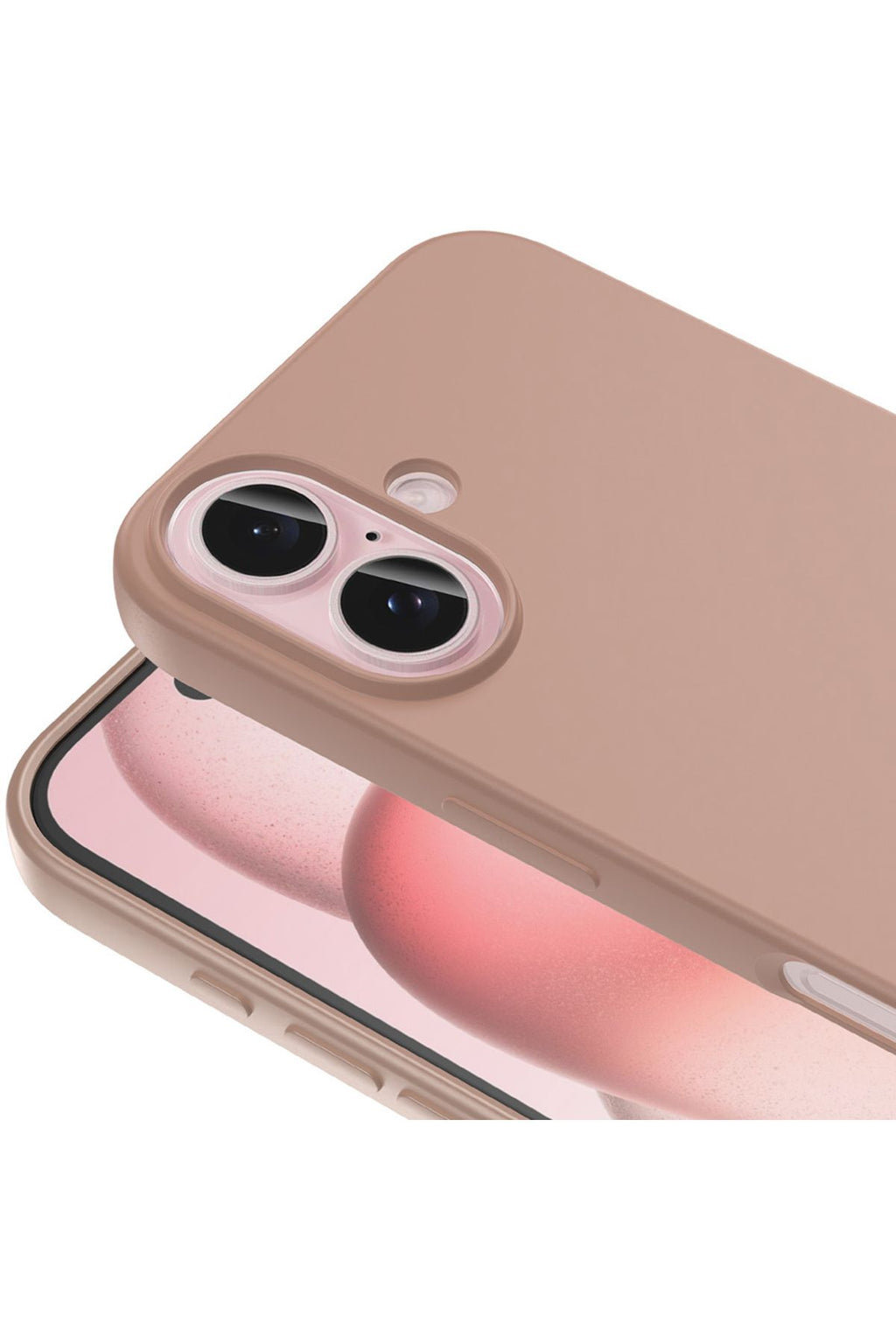 iPhone 16 Plus Kılıf Zore LSR Lansman Kapak - Rose Brown