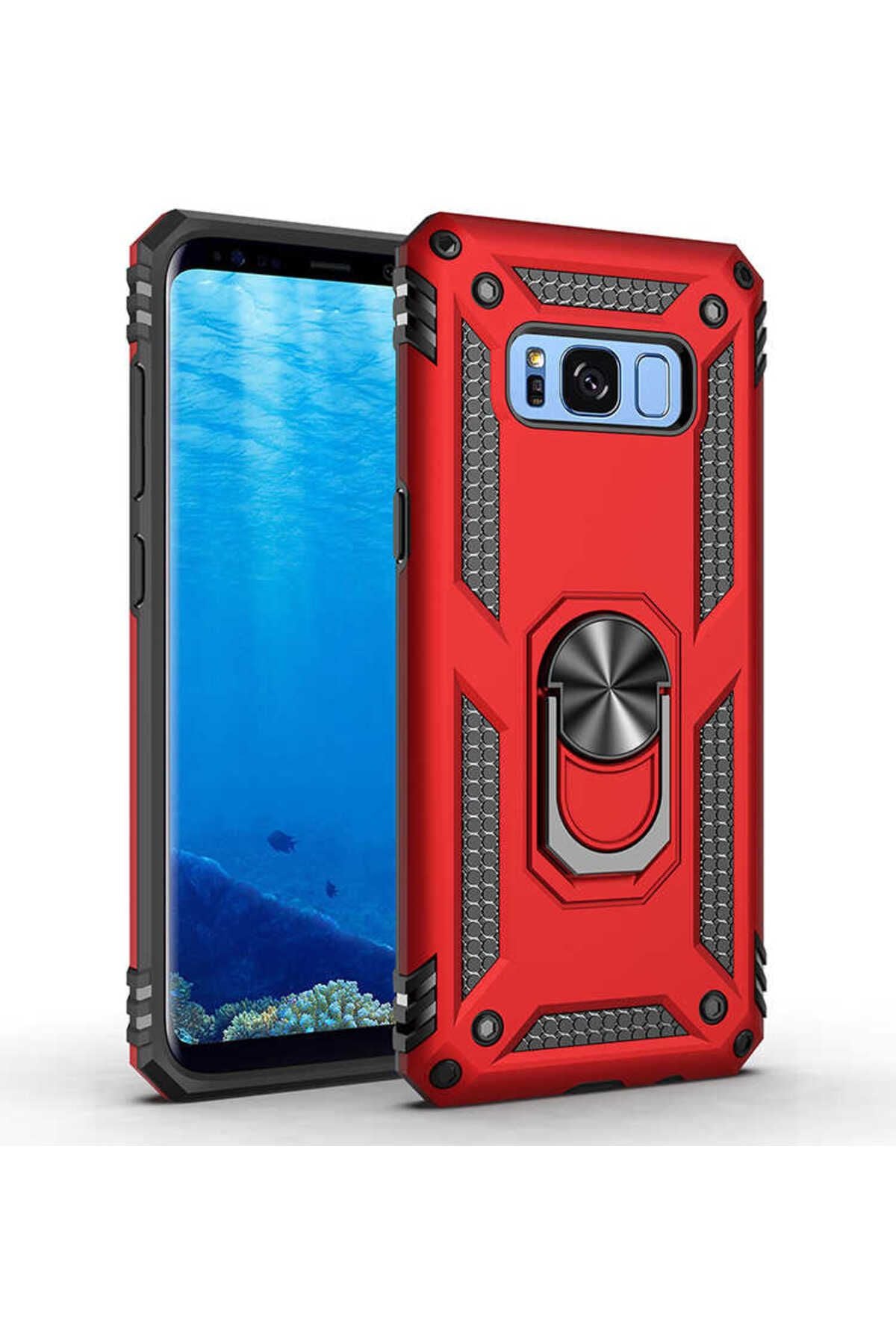 Galaxy S8 Kılıf Zore Vega Kapak - Siyah